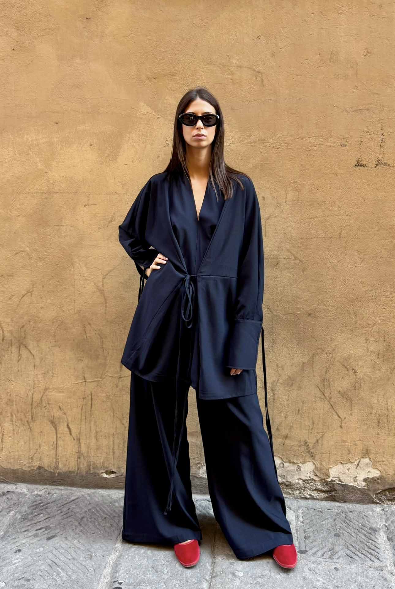 Abito Kimono Corto Onice