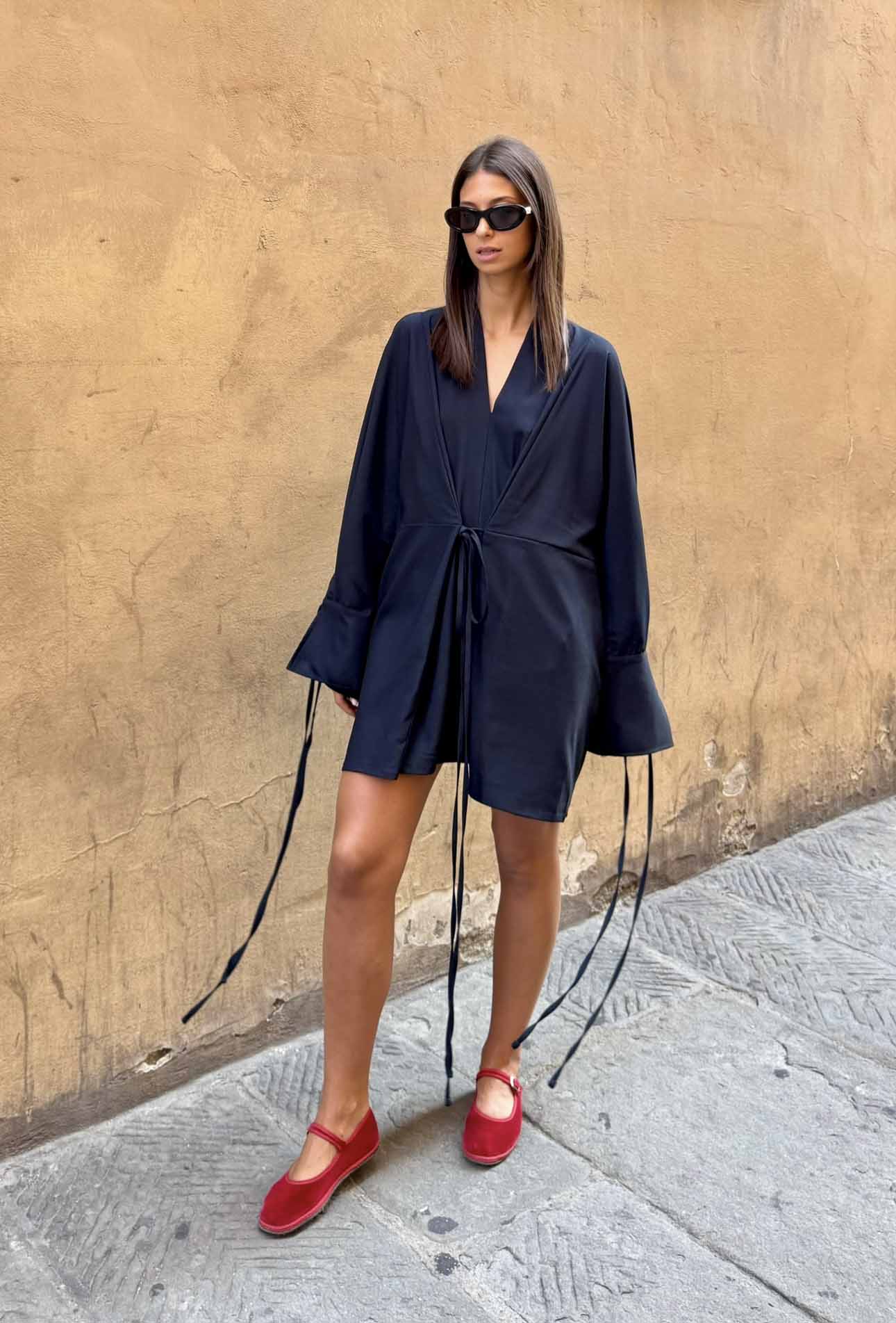 Abito Kimono Corto Onice