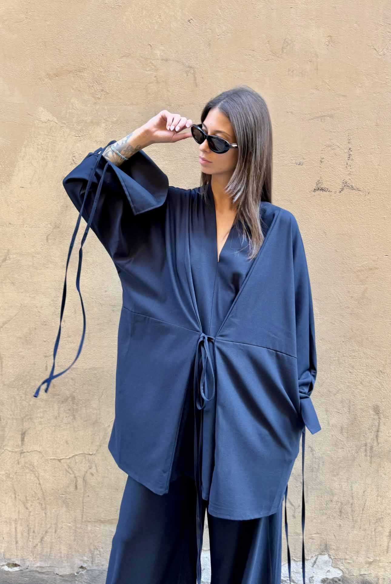 Abito Kimono Corto Onice