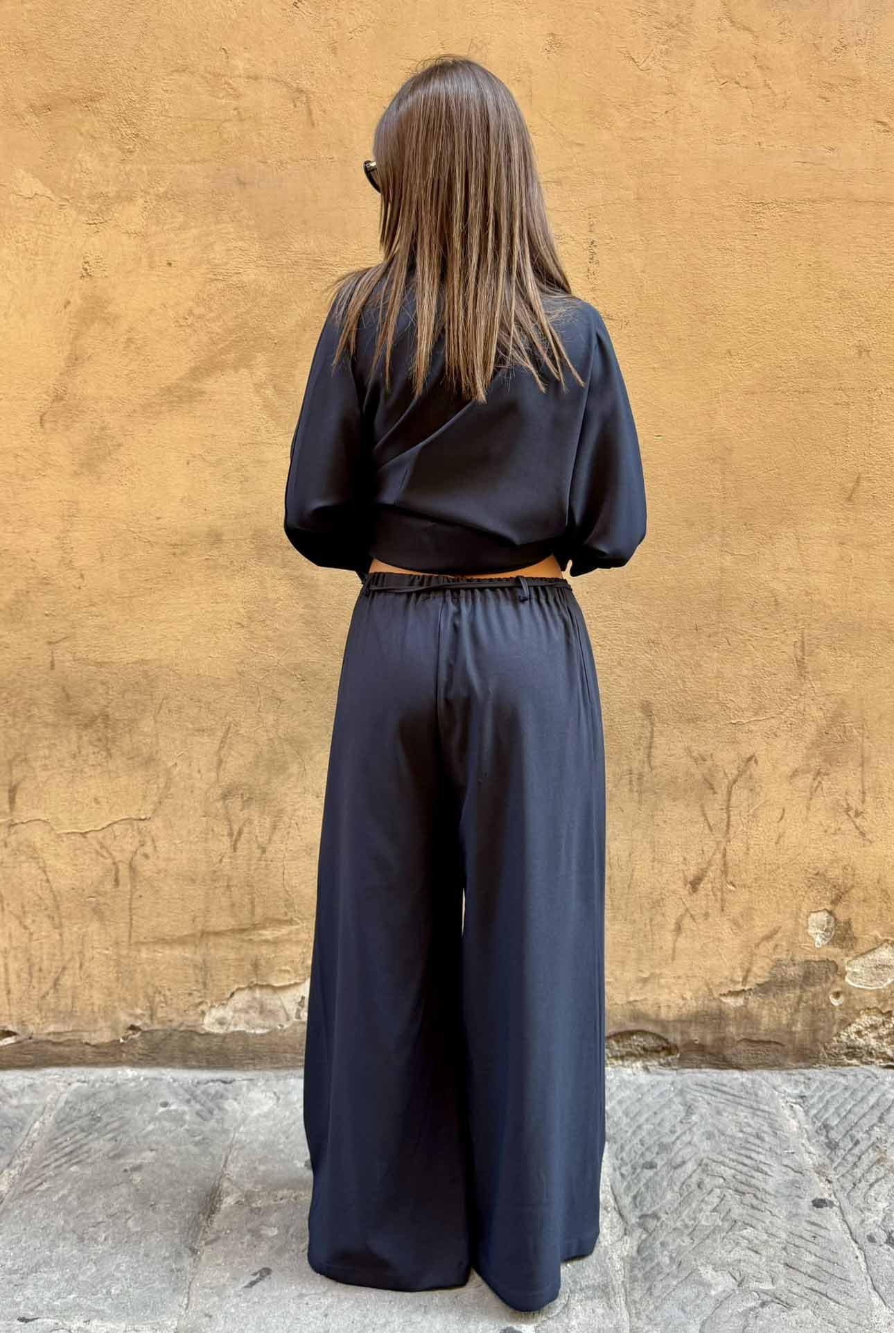 Pantalone a completo kimono Onice