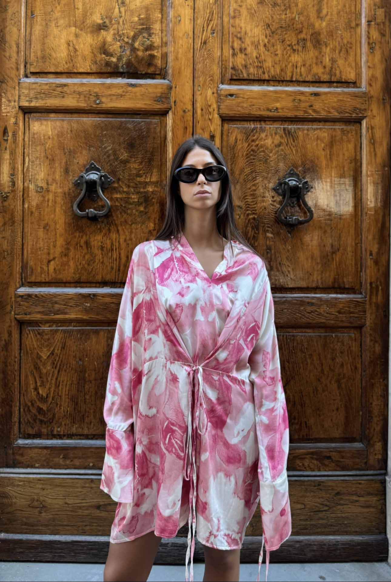 Abito Kimono Corto Flora