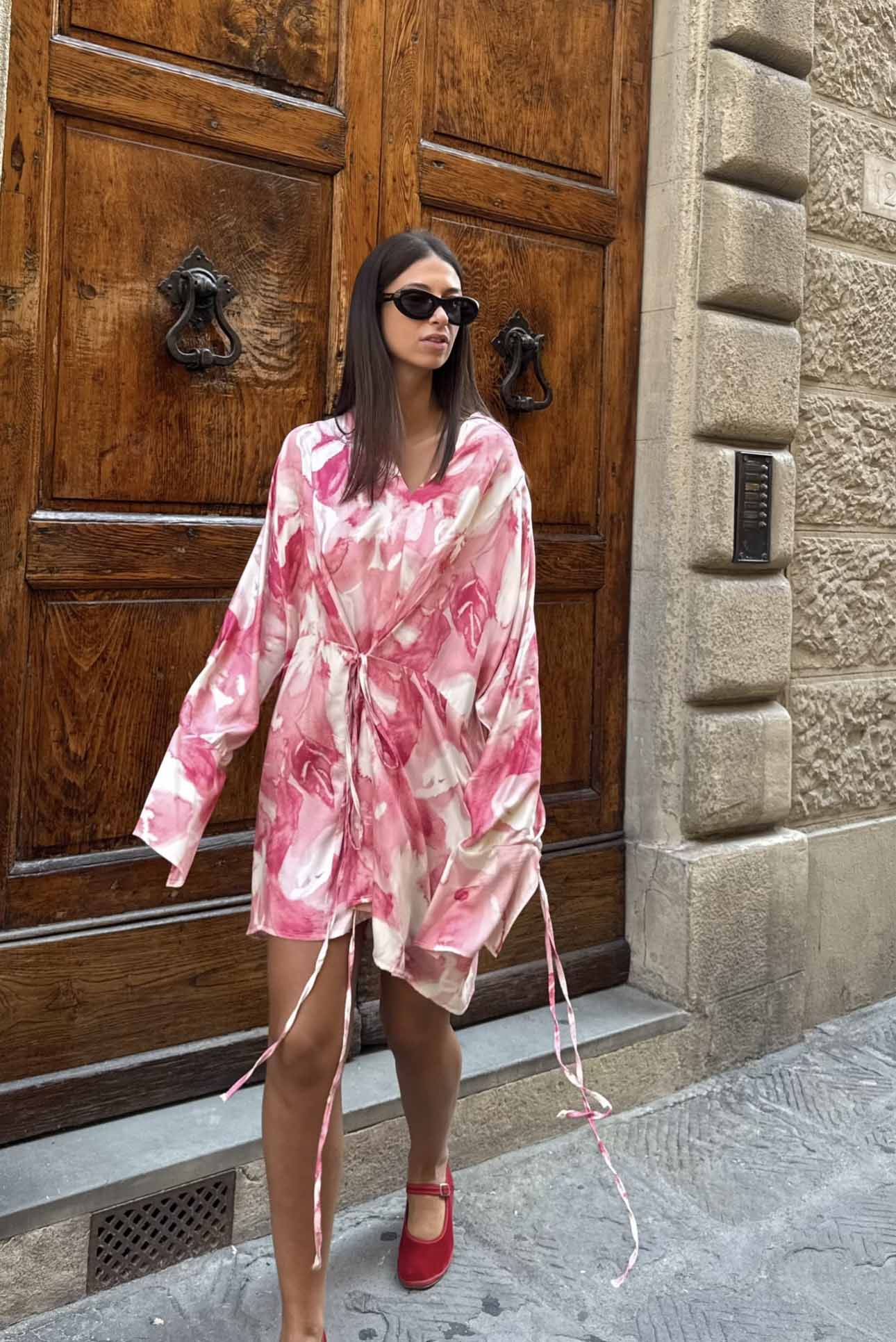 Abito Kimono Corto Flora