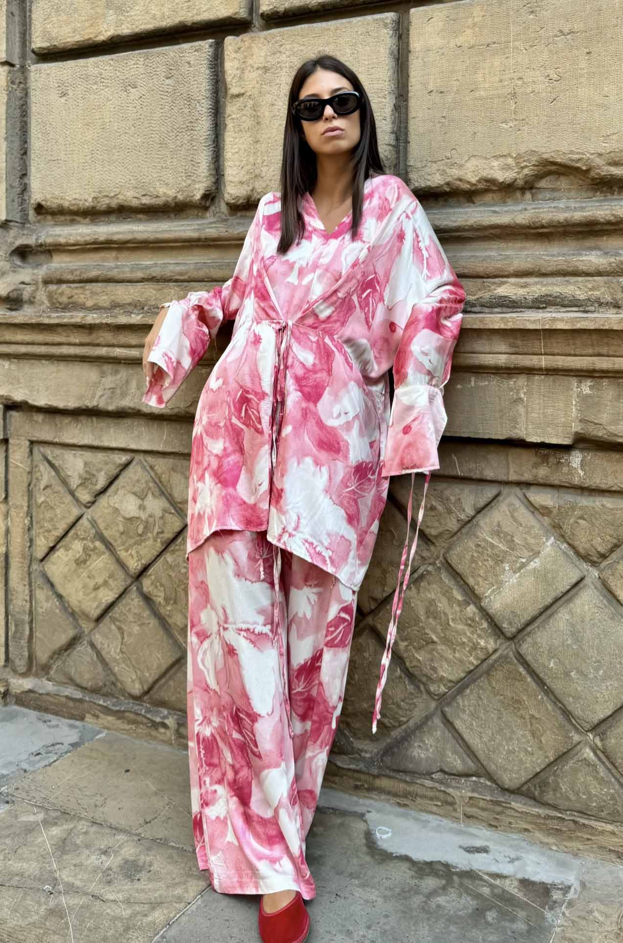 Abito Kimono Corto Flora