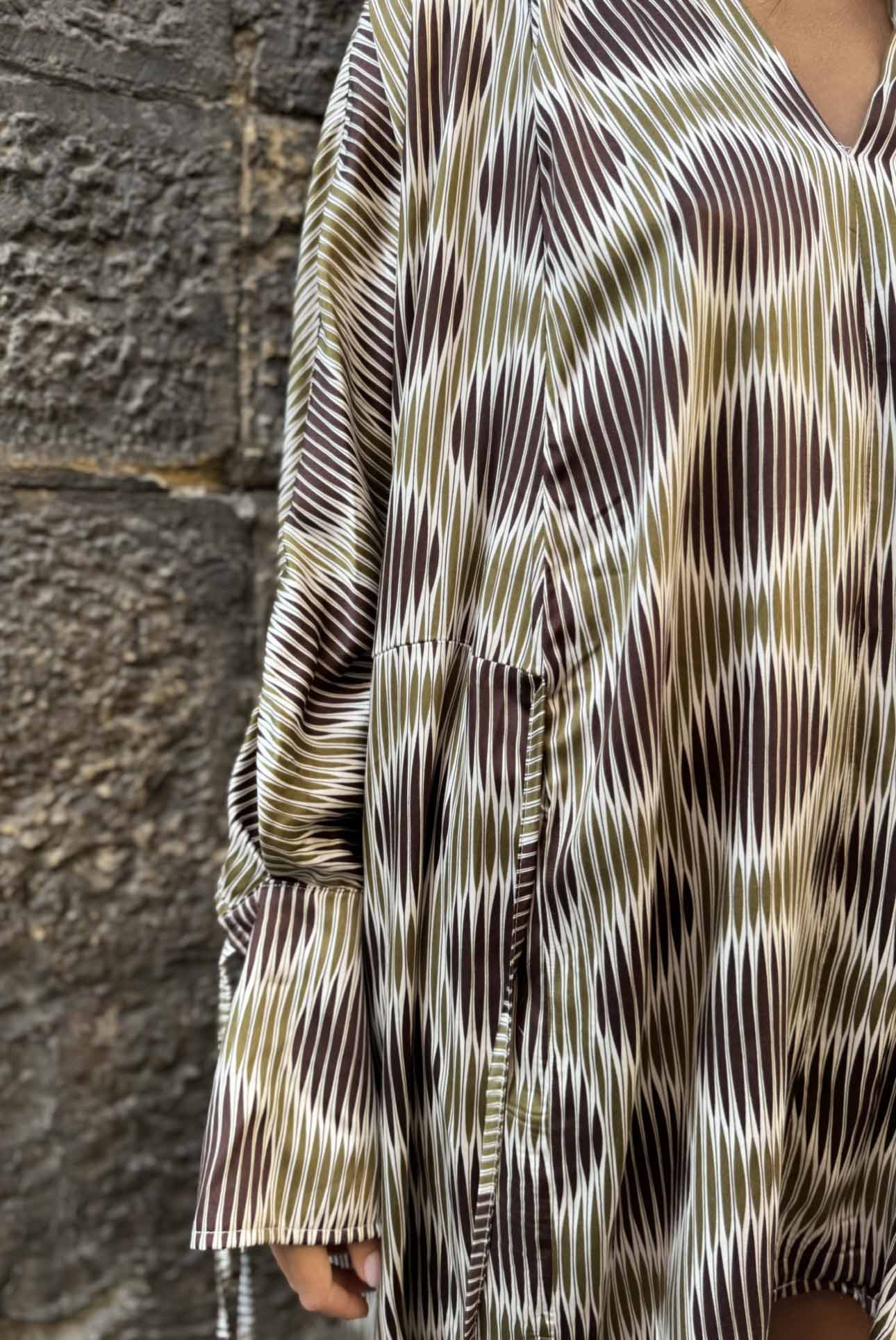 Abito Kimono Corto Ambra