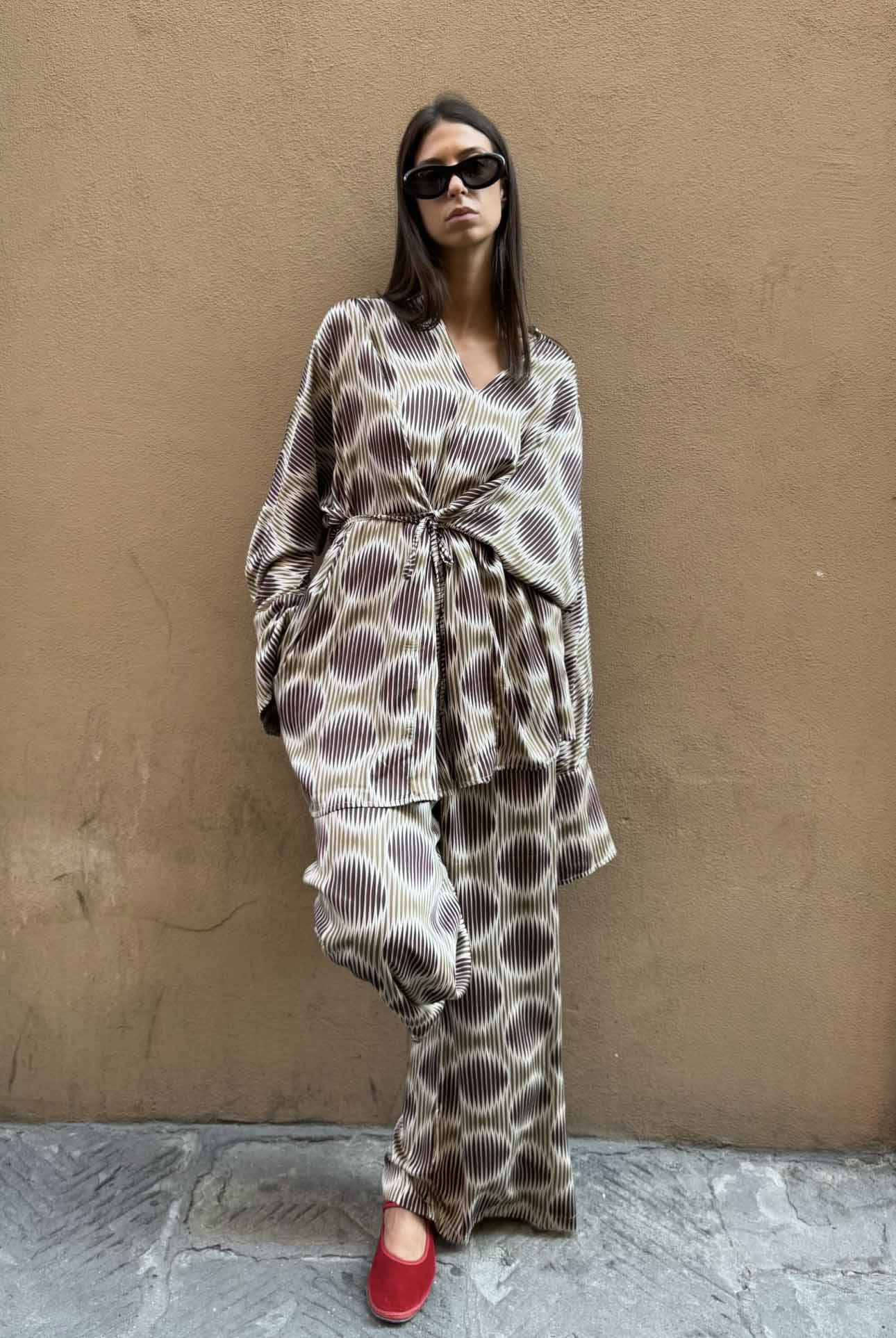 Abito Kimono Corto Ambra