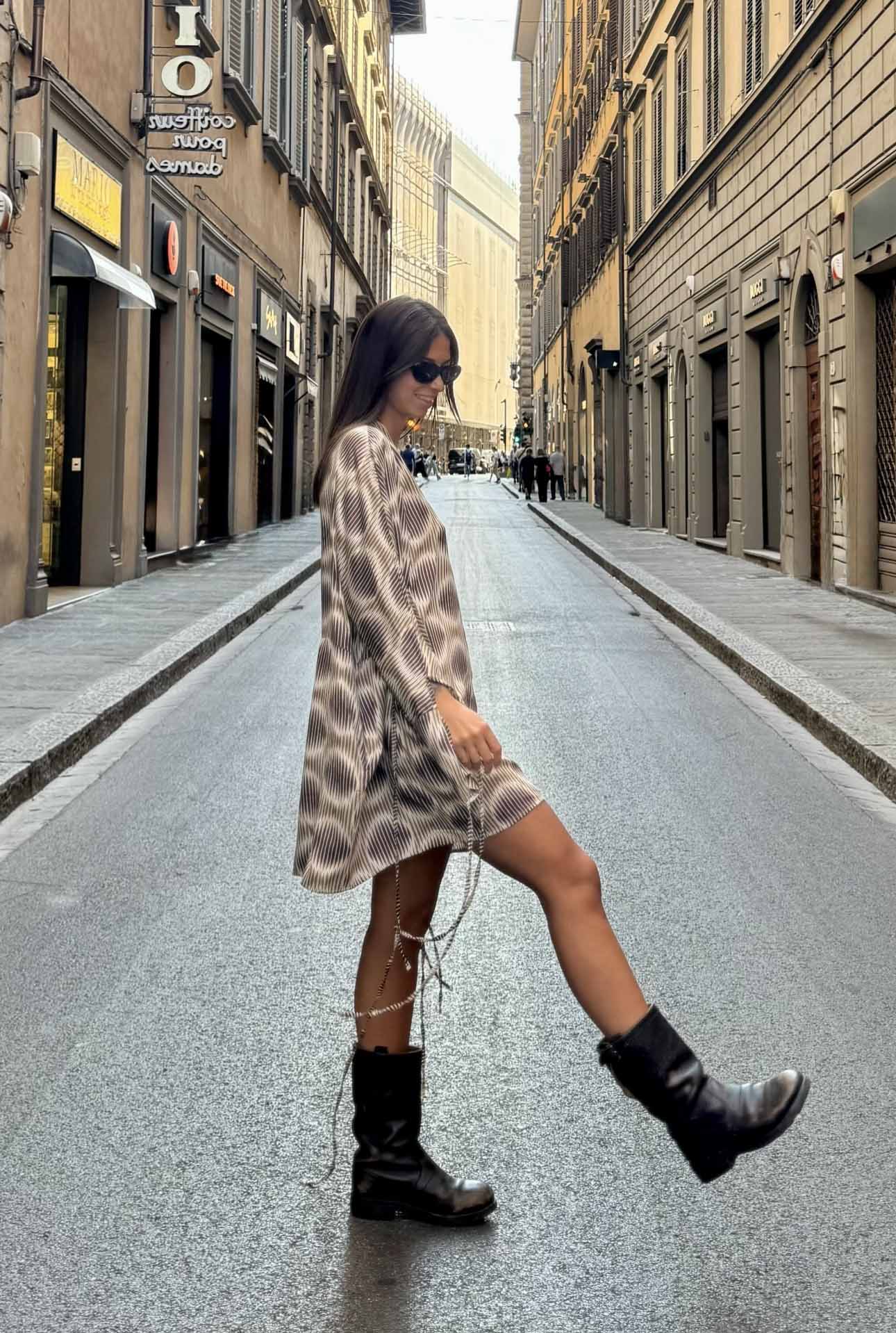 Abito Kimono Corto Ambra