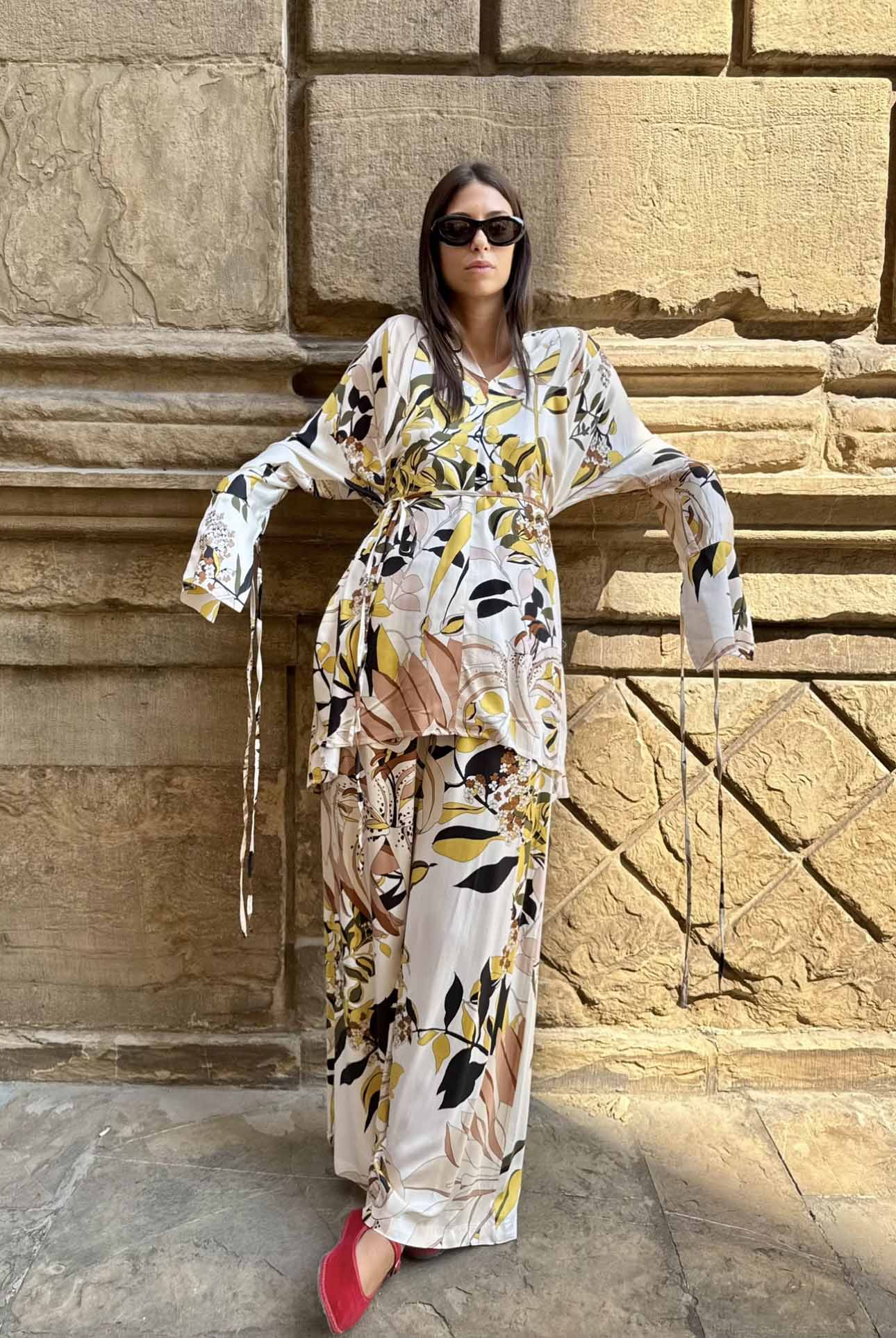 Pantalone a completo kimono Giada