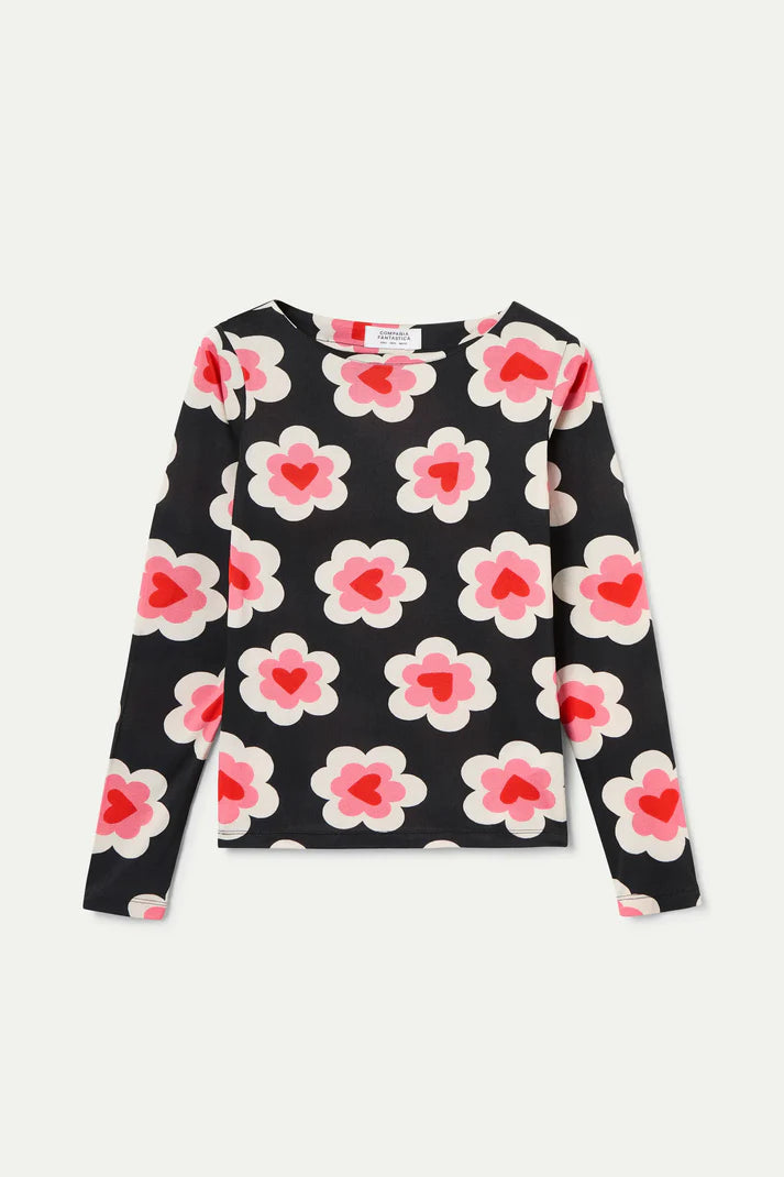 Maglietta con stampa SweetHeart