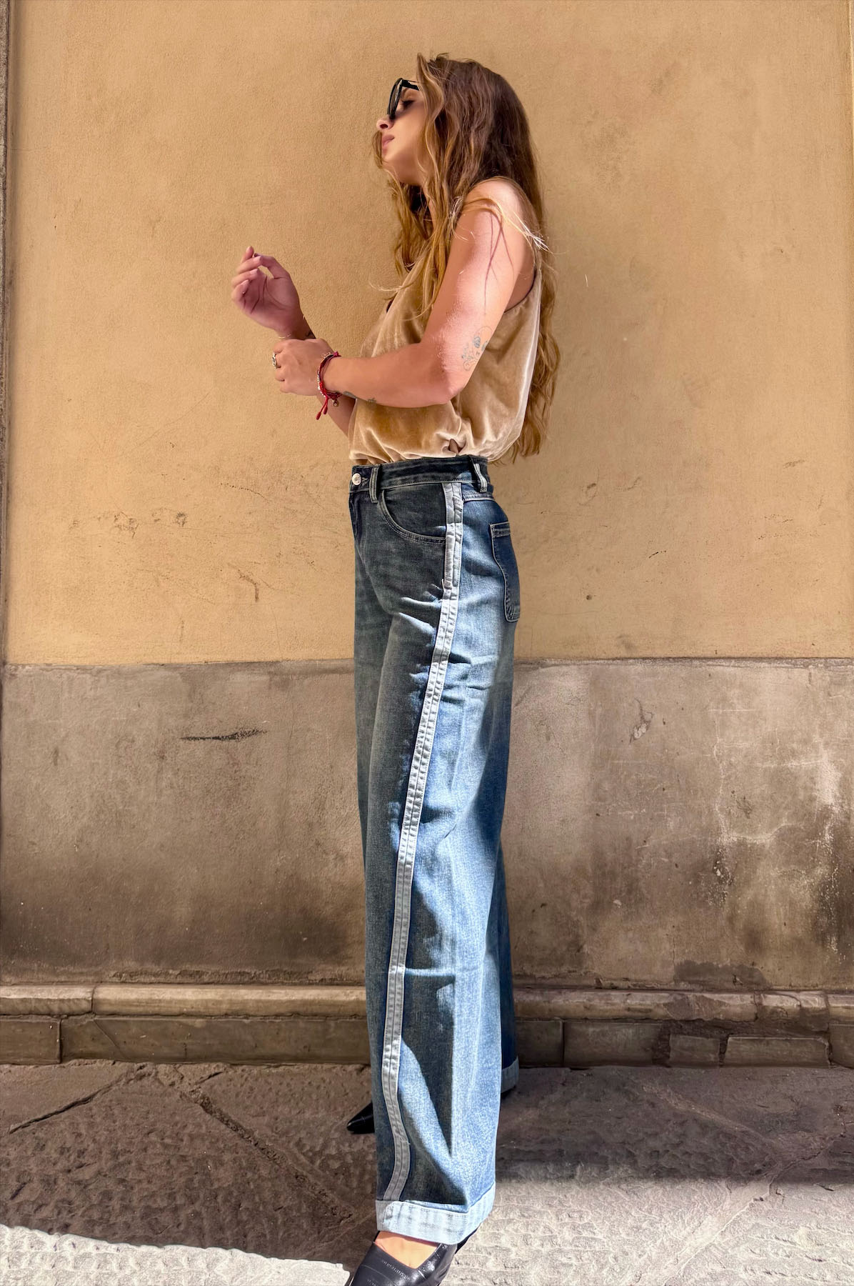 Jeans bande laterali