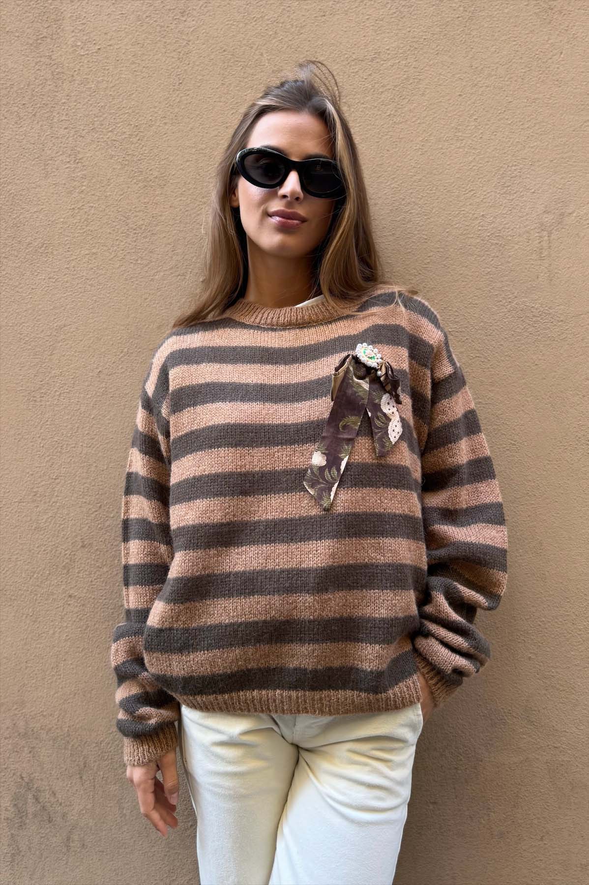 Maglia Riga Paricollo