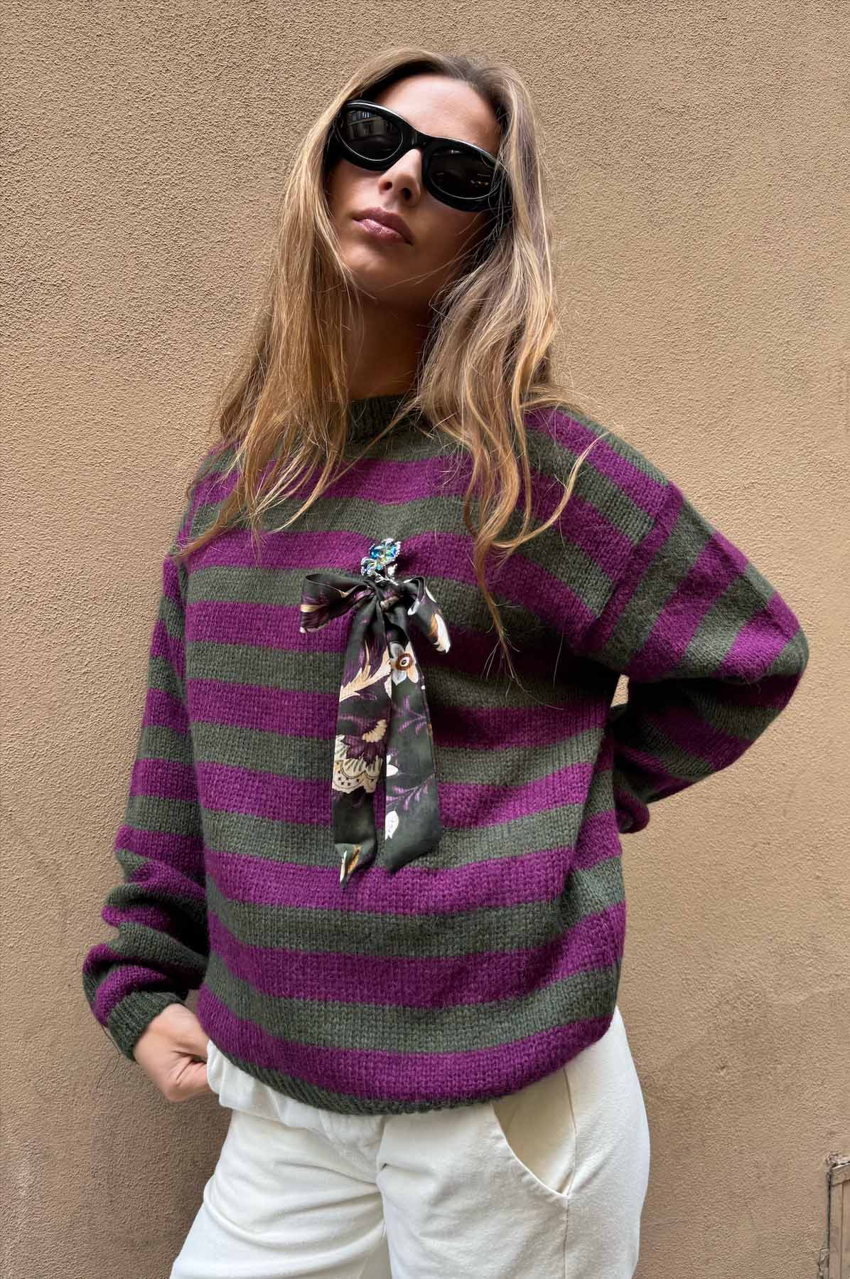 Maglia Riga Paricollo