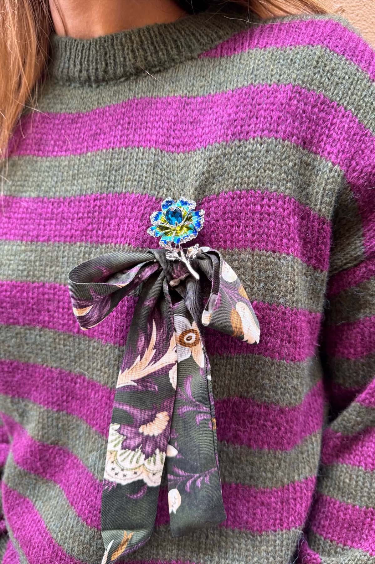 Maglia Riga Paricollo