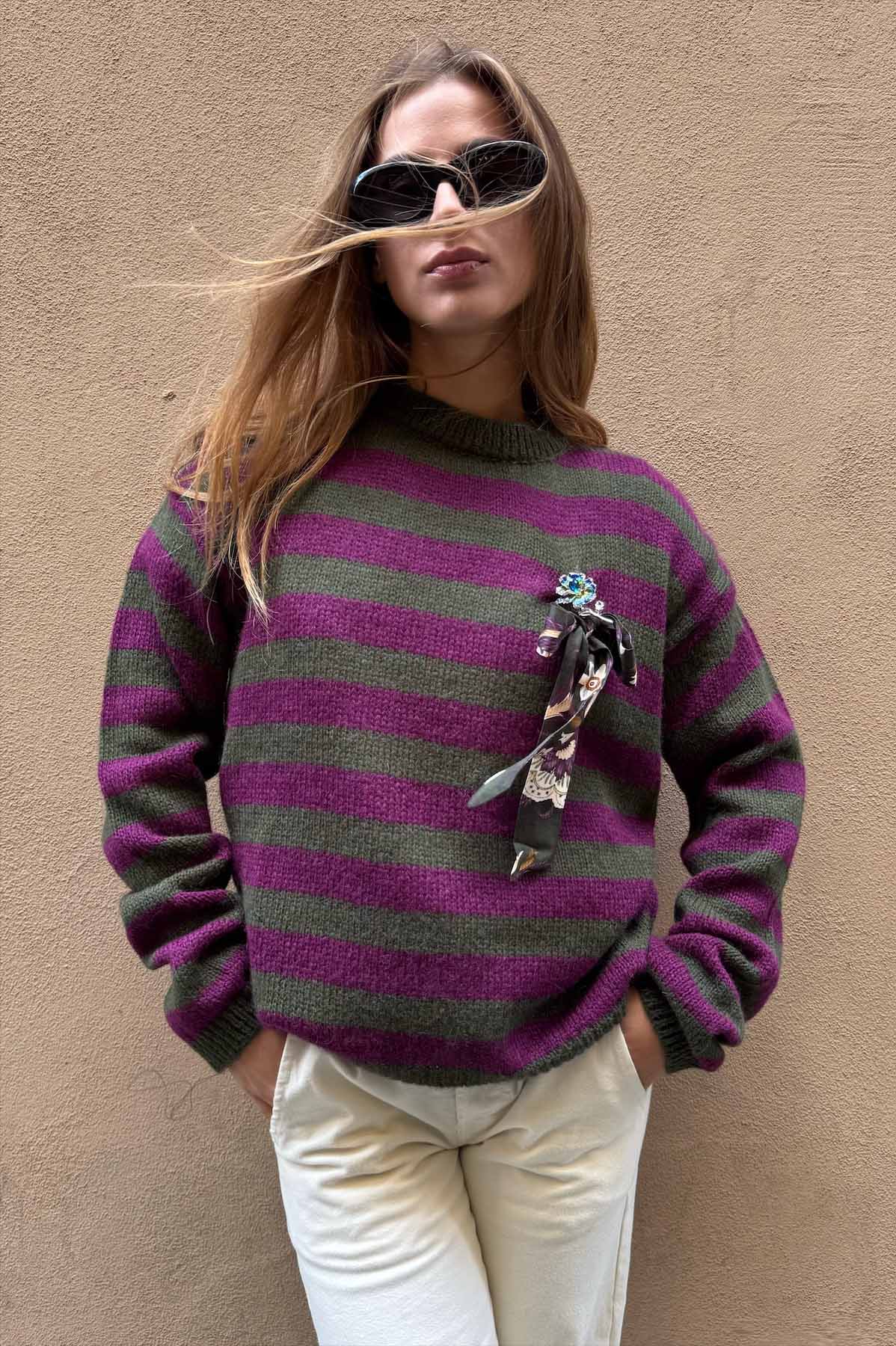 Maglia Riga Paricollo