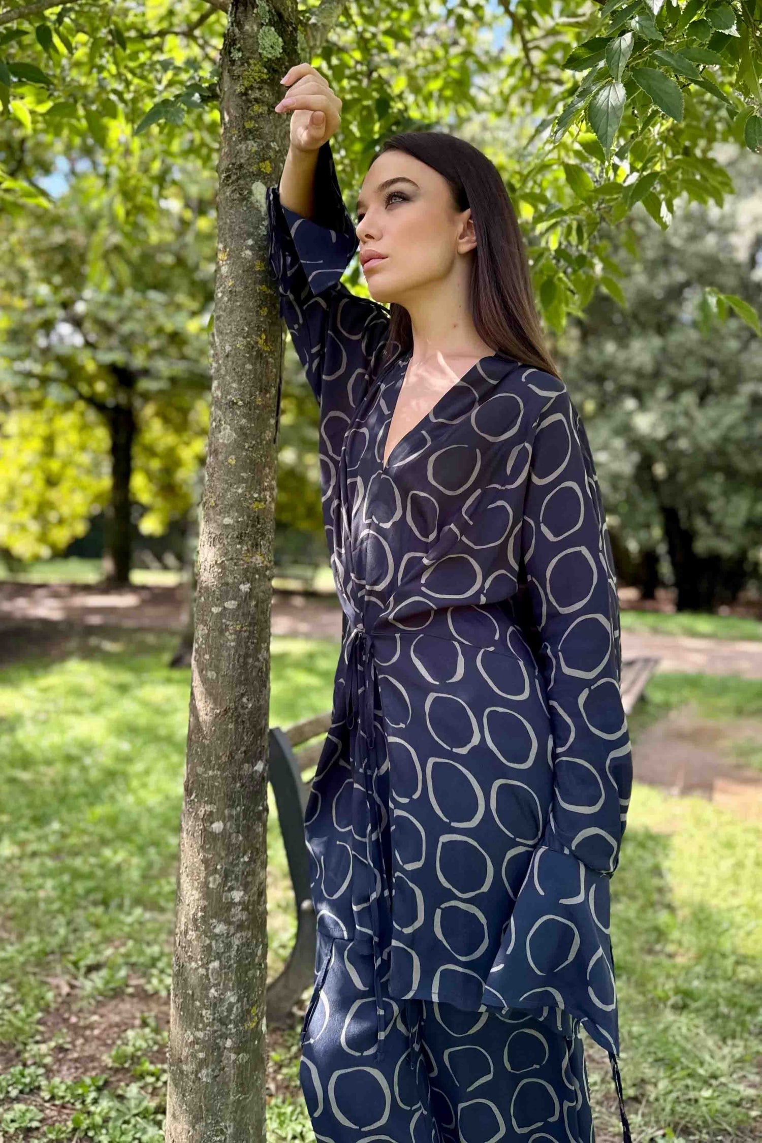 Abito Kimono Corto Zaffiro