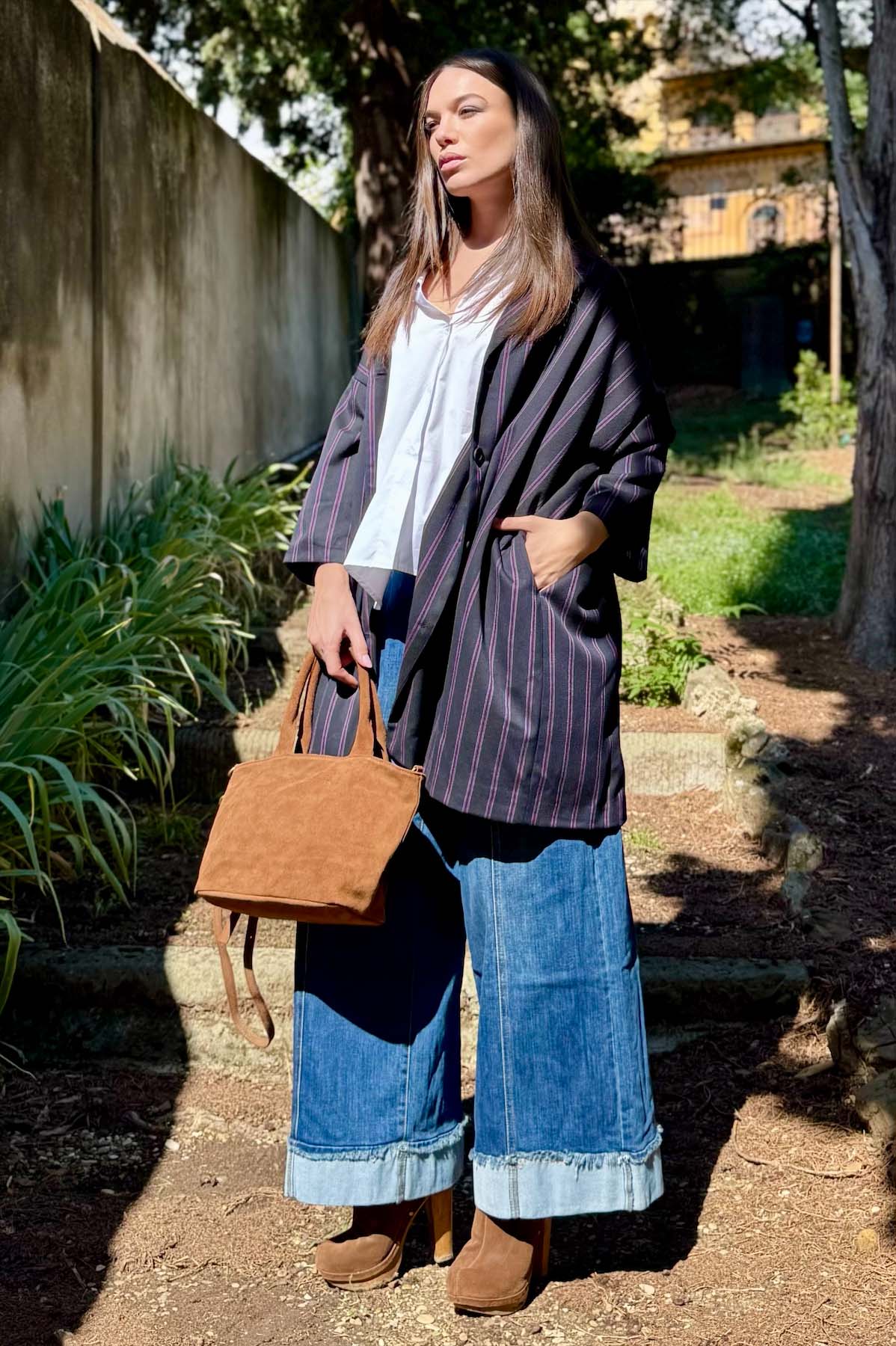 Giacca Kimono a Righe