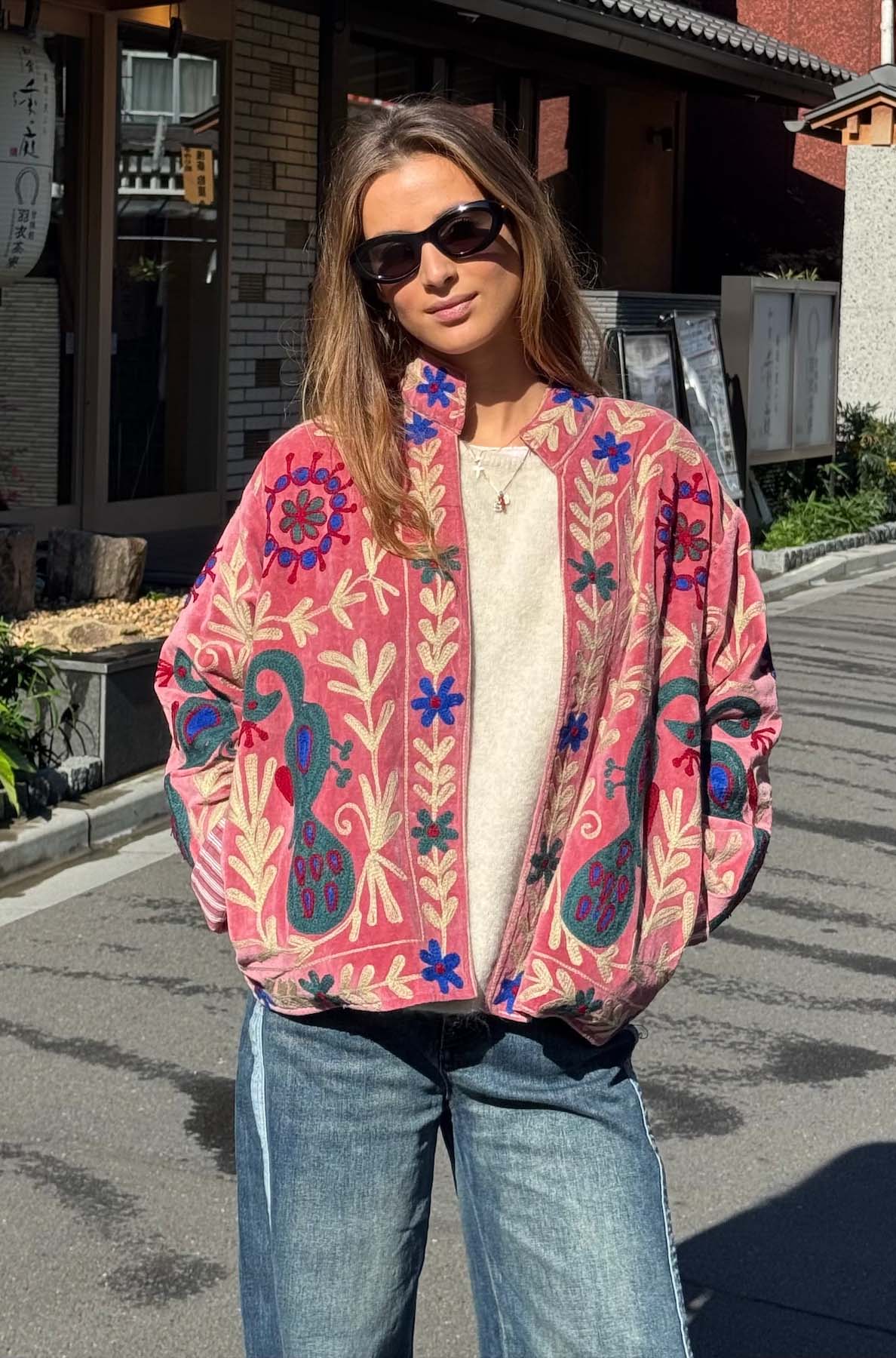 Giacca Ricamata in Velluto