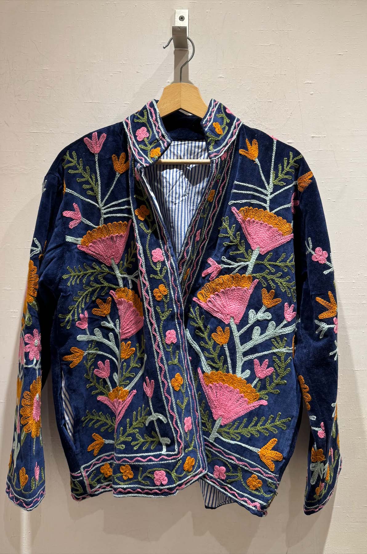 Giacca Ricamata in Velluto