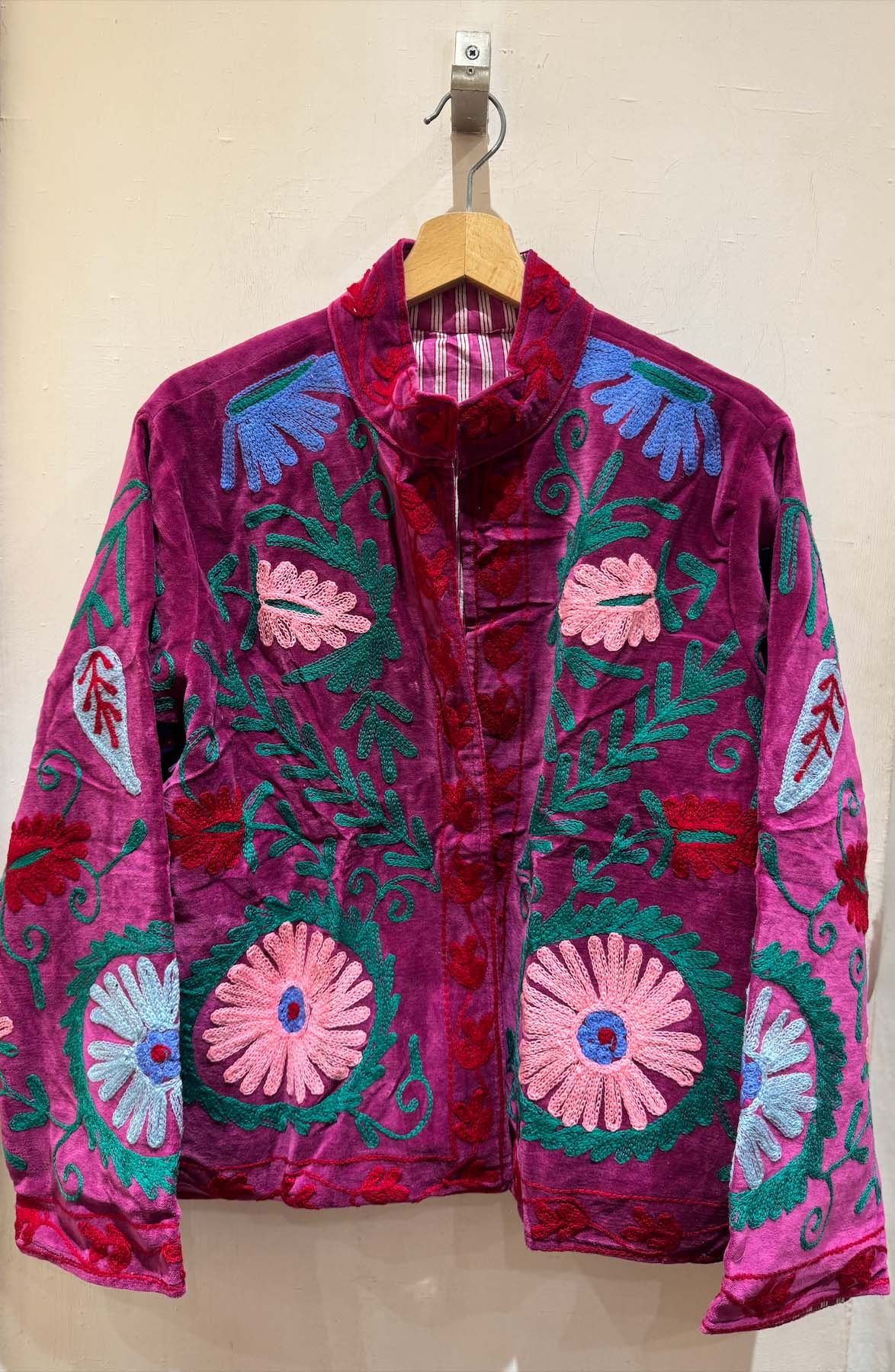 Giacca Ricamata in Velluto