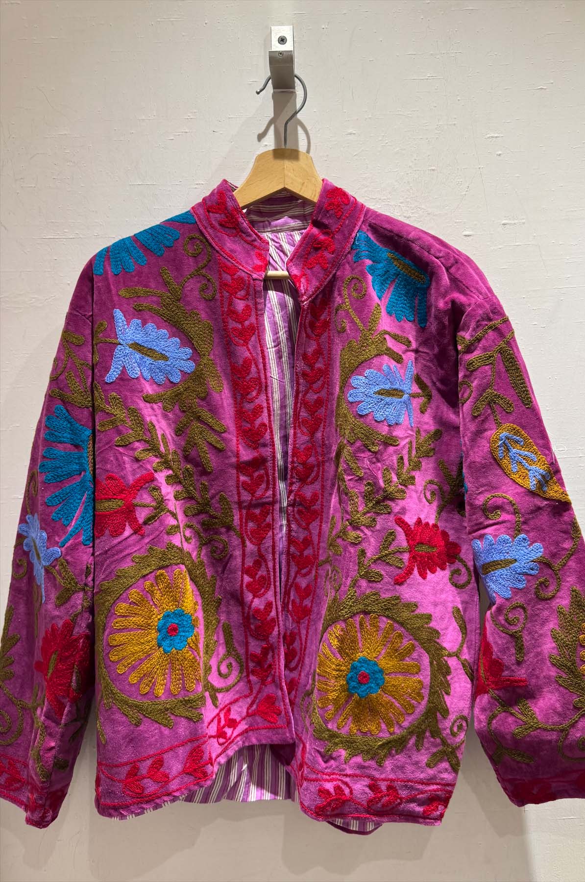 Giacca Ricamata in Velluto