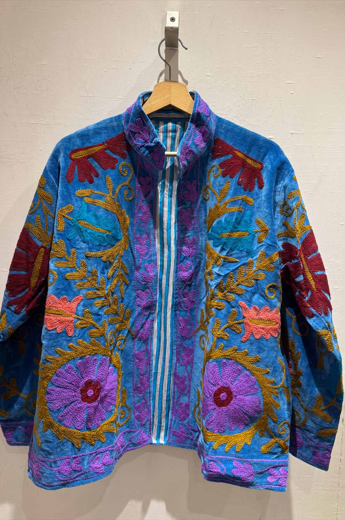 Giacca Ricamata in Velluto