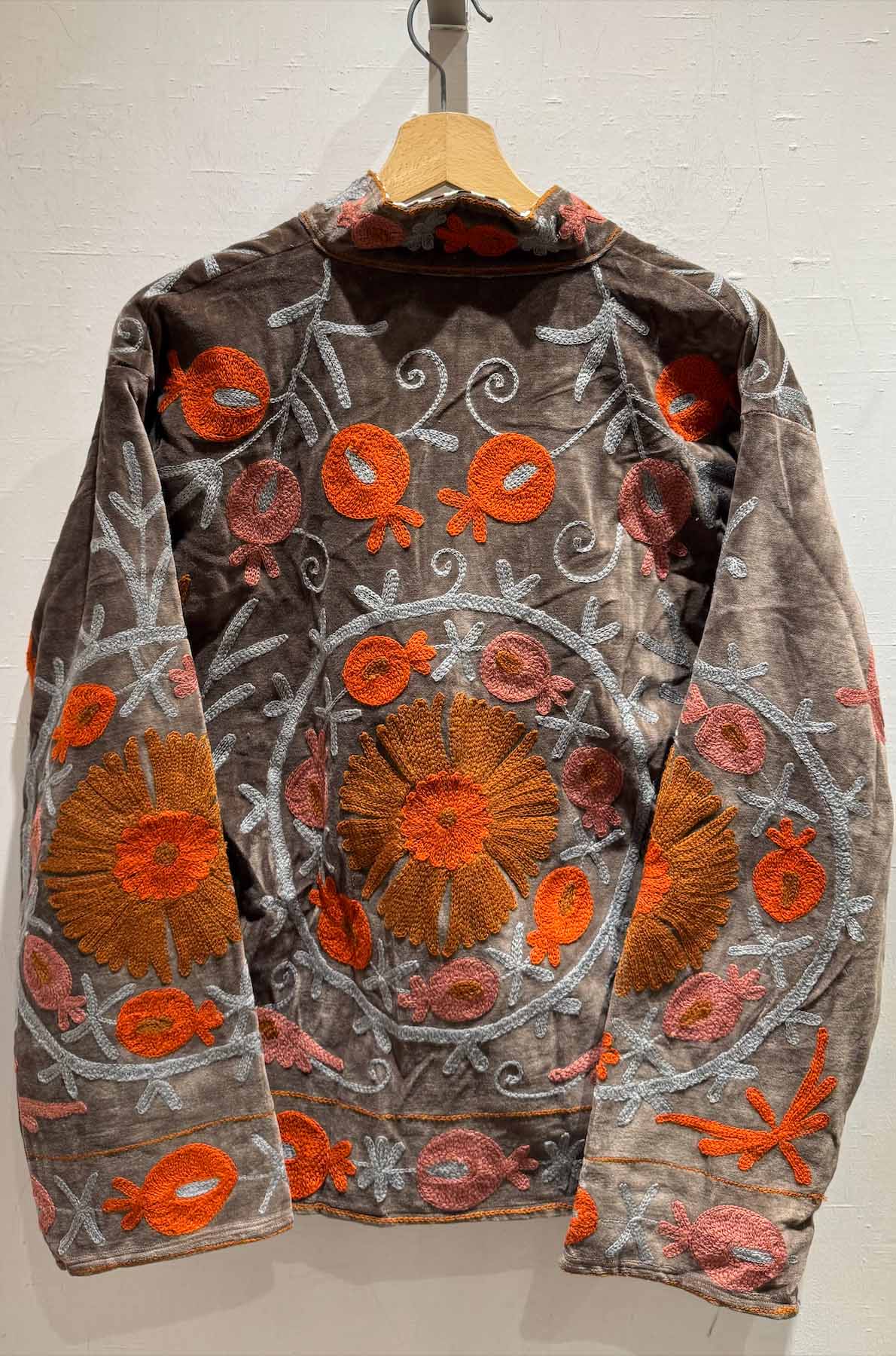 Giacca Ricamata in Velluto