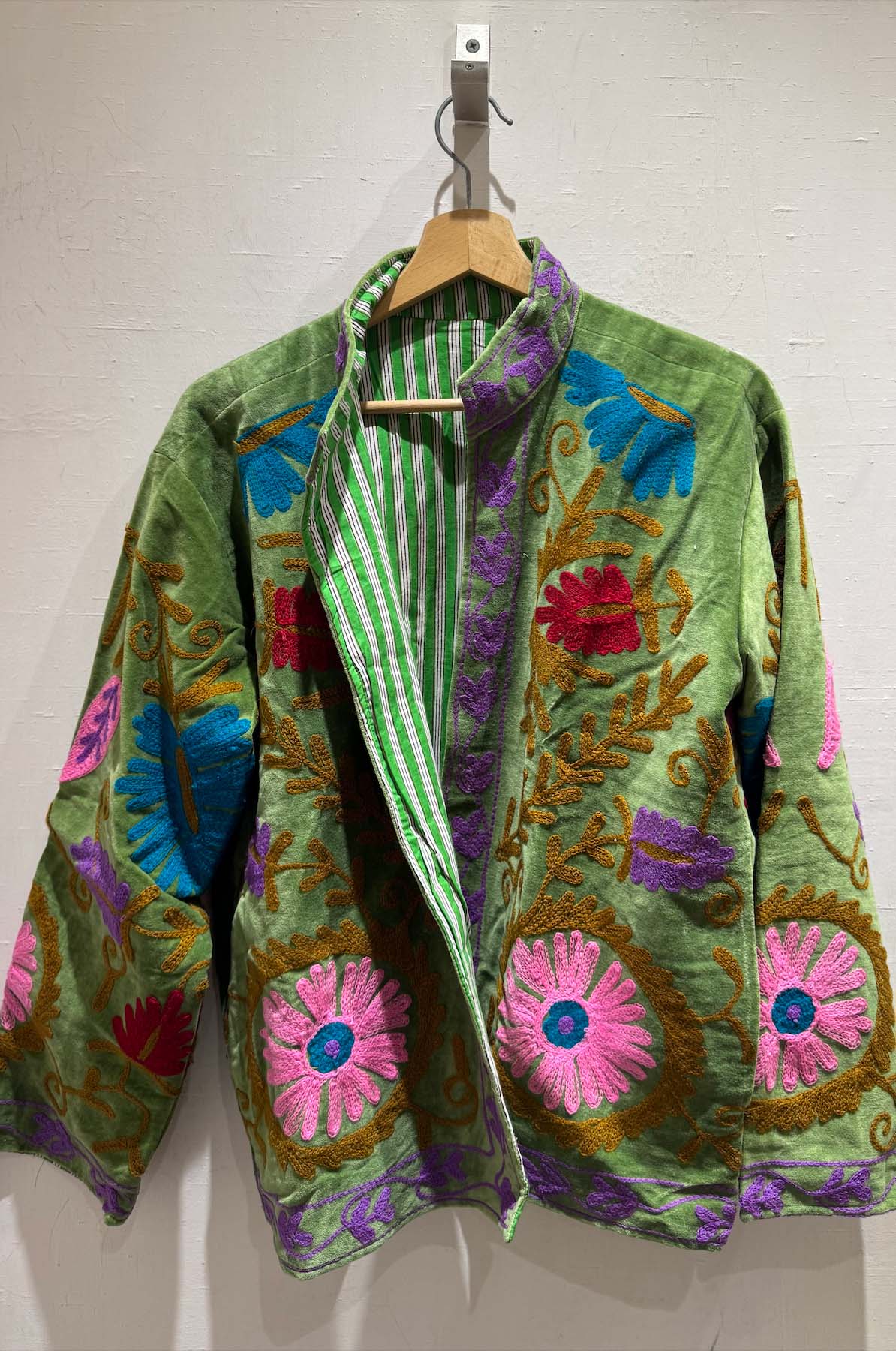 Giacca Ricamata in Velluto