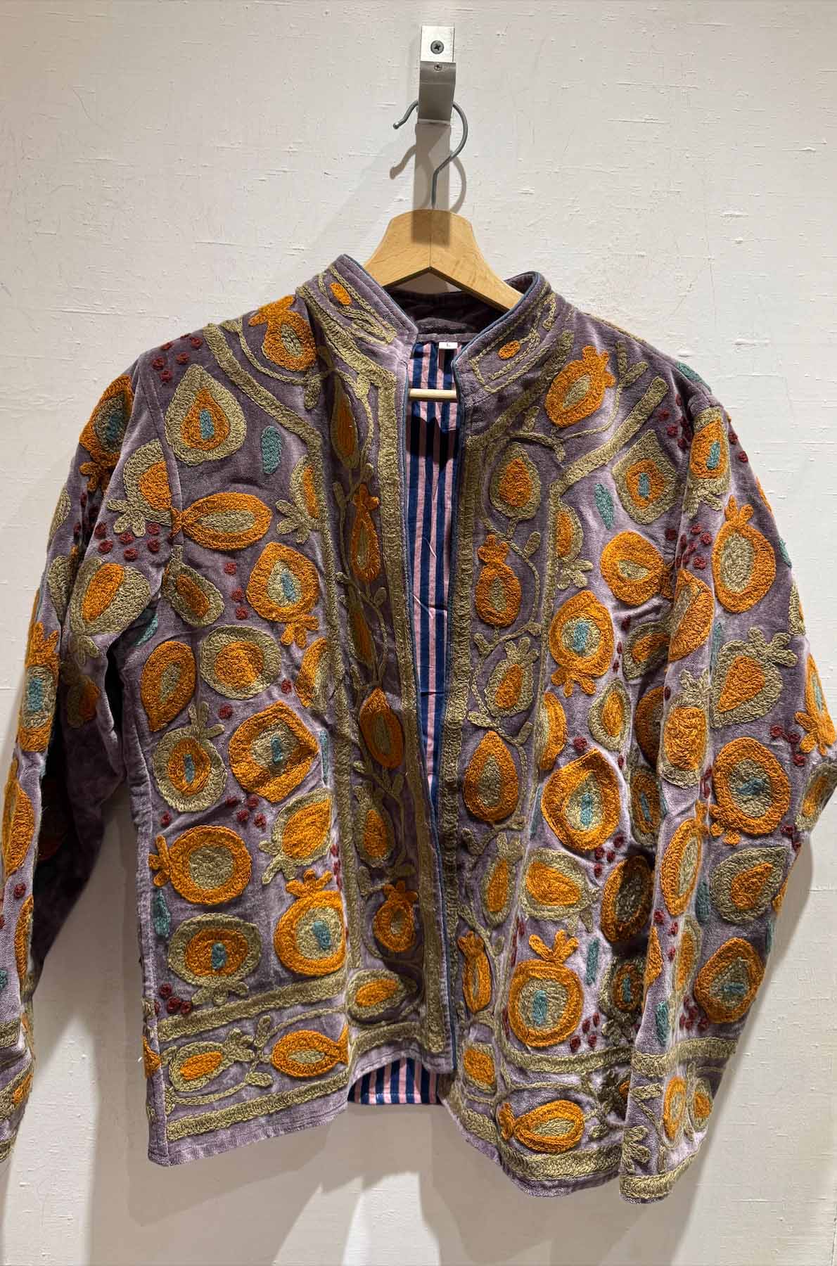 Giacca Ricamata in Velluto