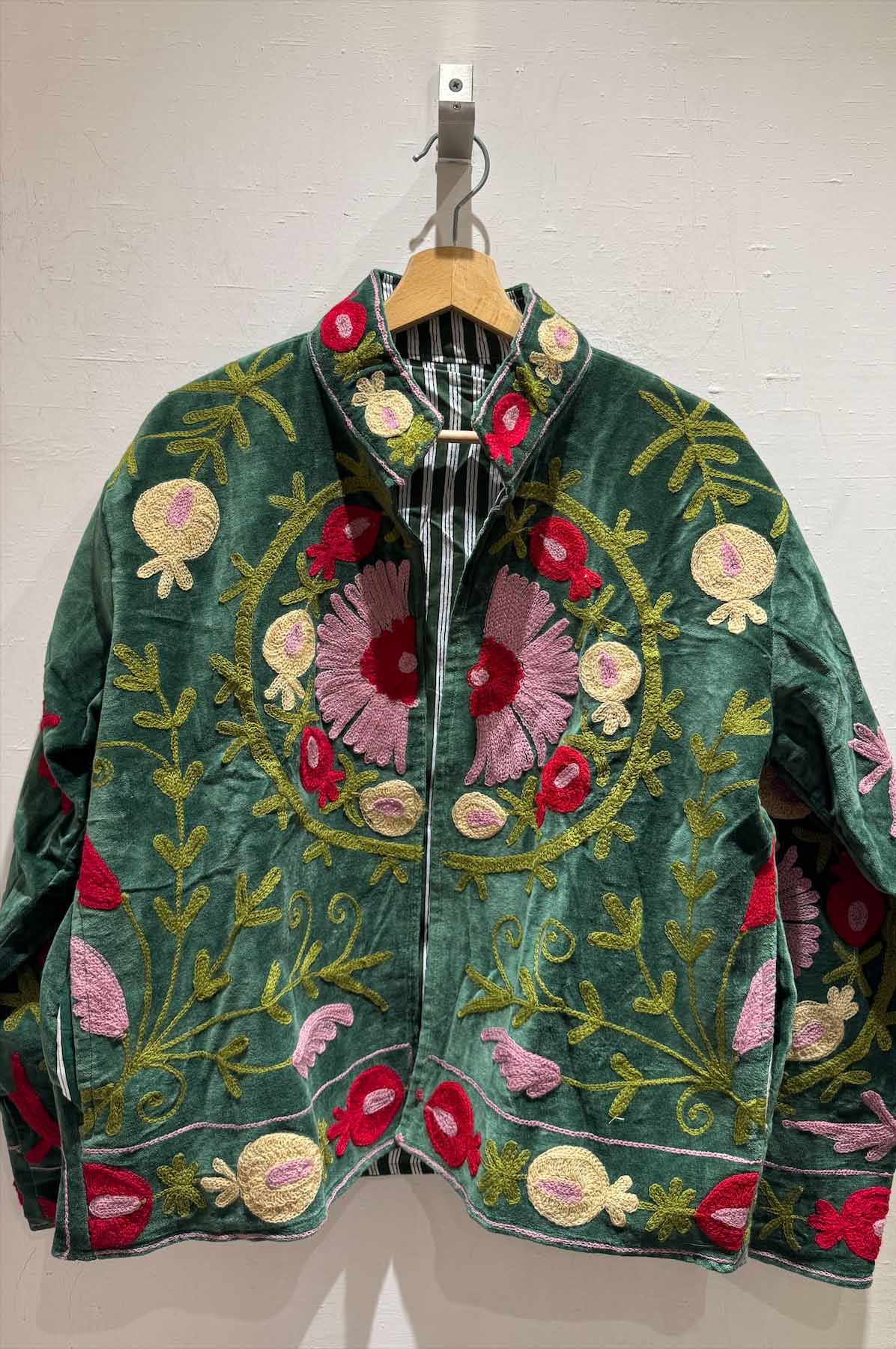 Giacca Ricamata in Velluto