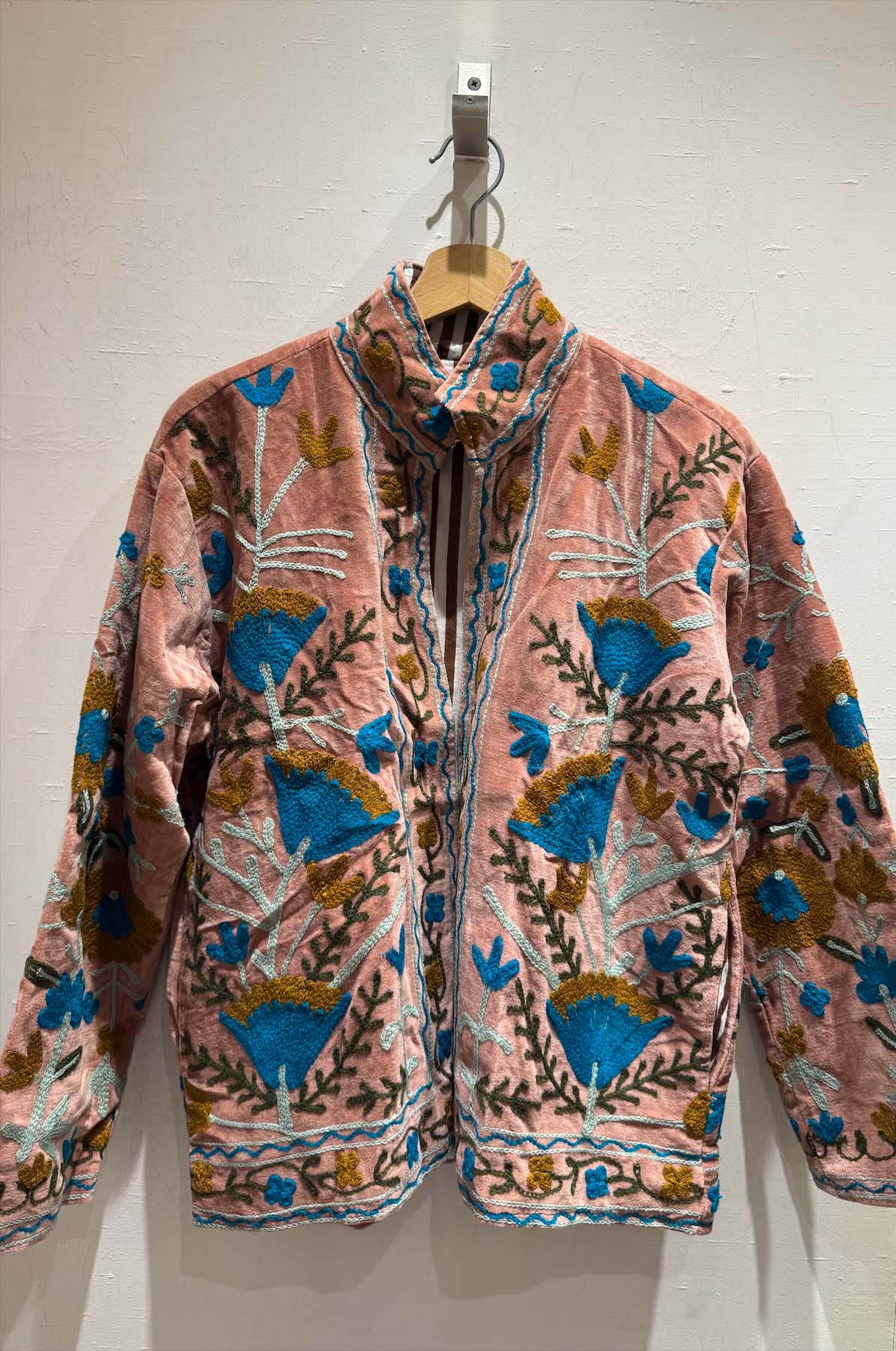 Giacca Ricamata in Velluto