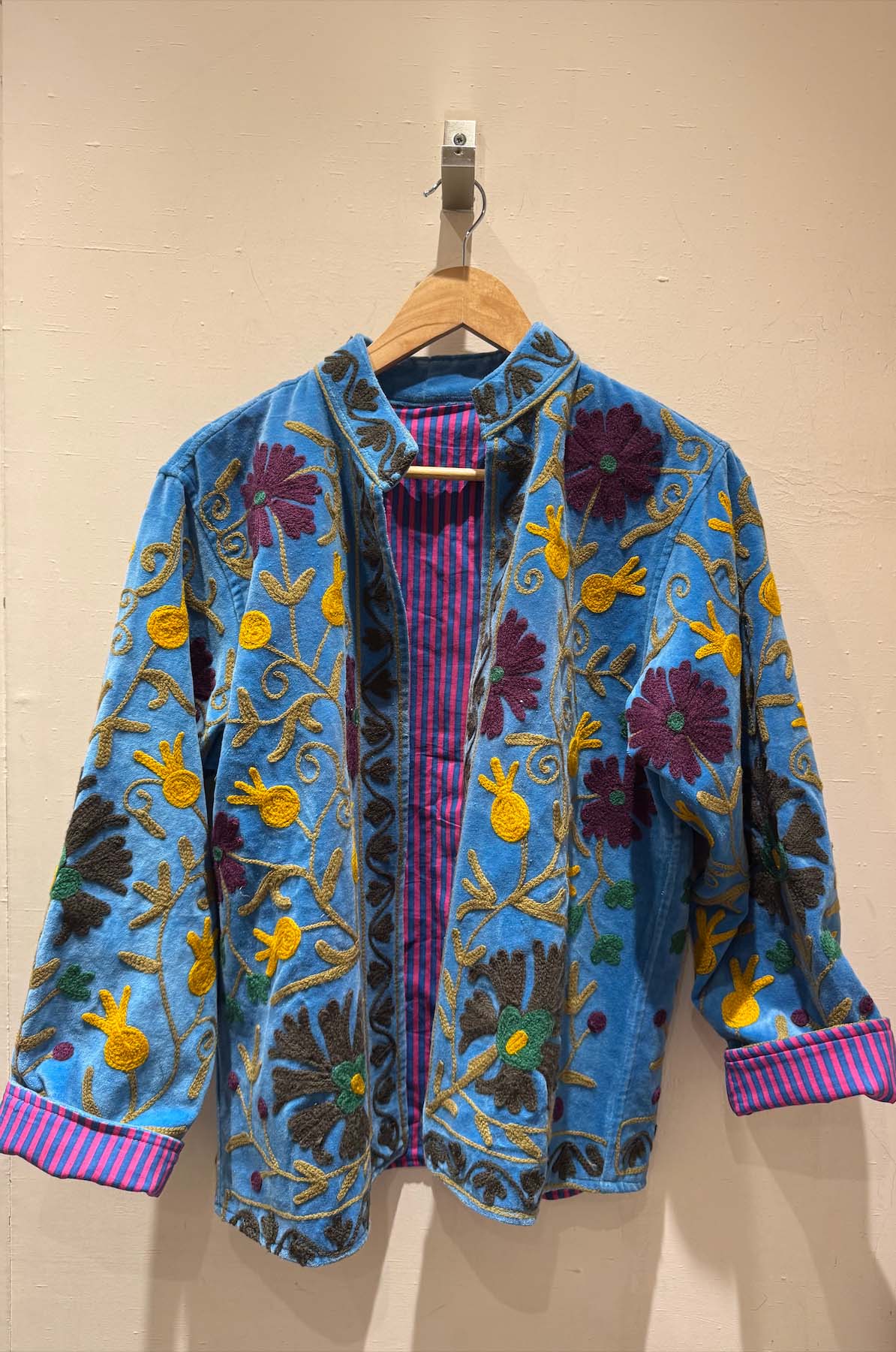 Giacca Ricamata in Velluto