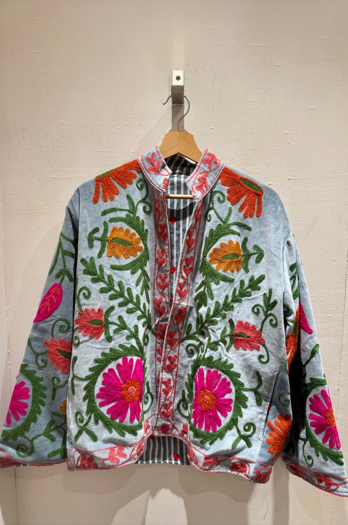 Giacca Ricamata in Velluto