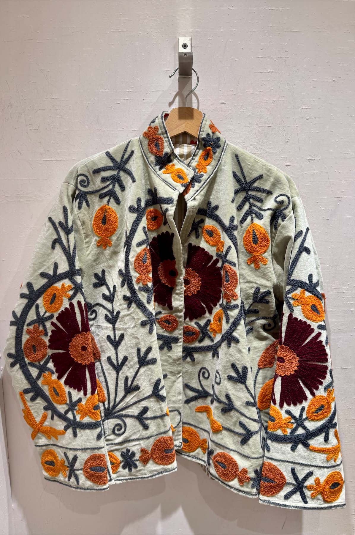 Giacca Ricamata in Velluto