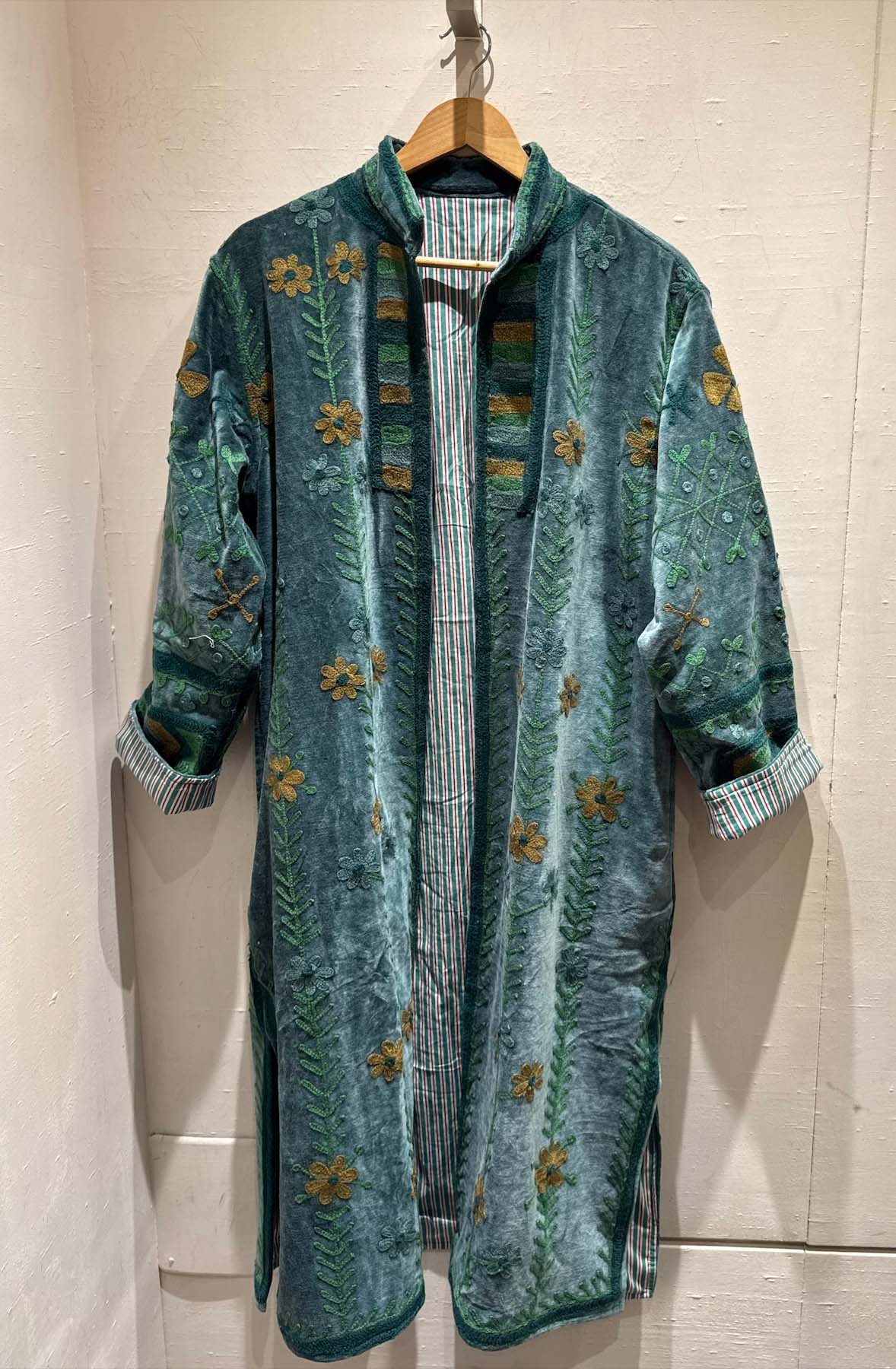 Giacca Lunga Ricamata