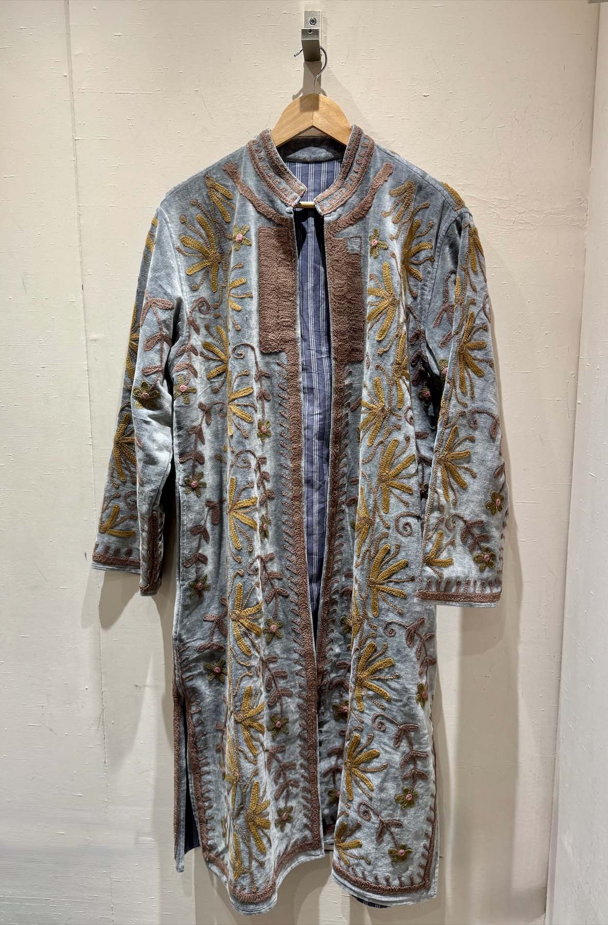 Giacca Lunga Ricamata