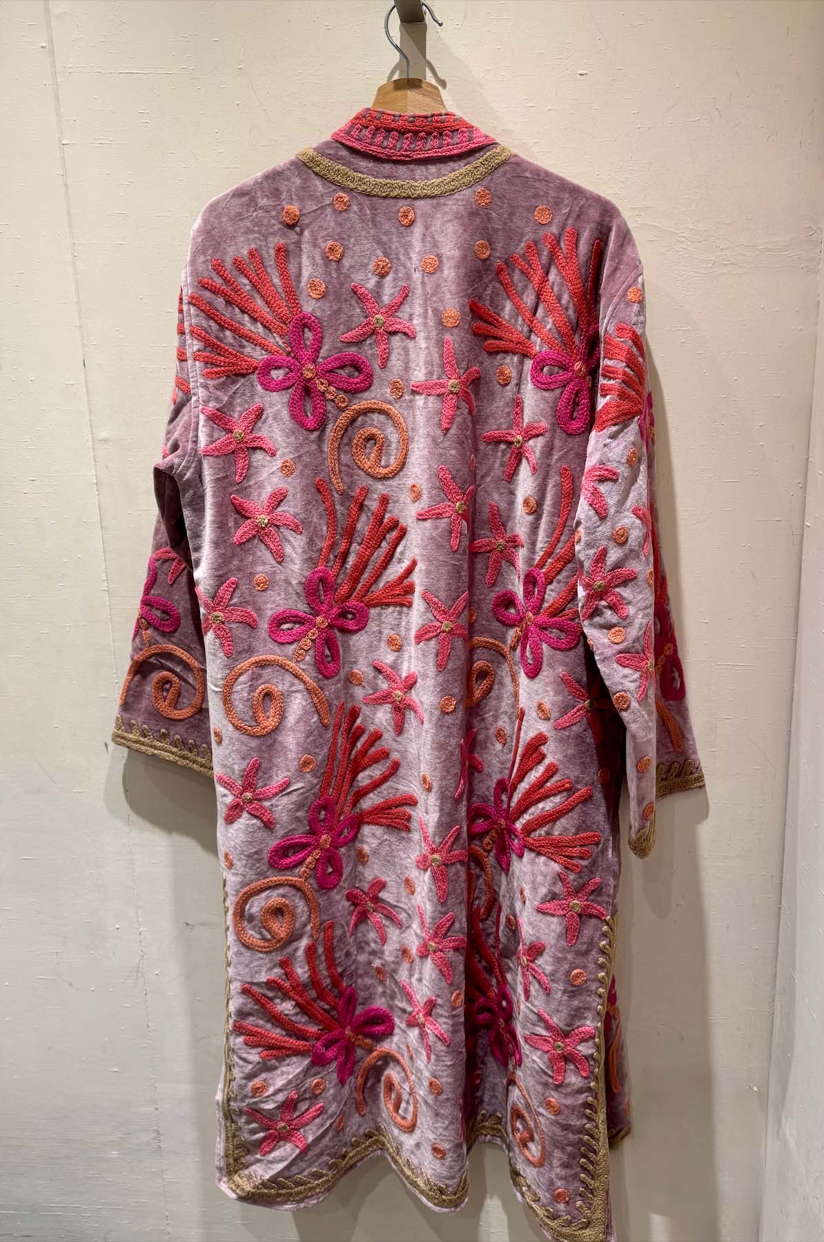 Giacca Lunga Ricamata