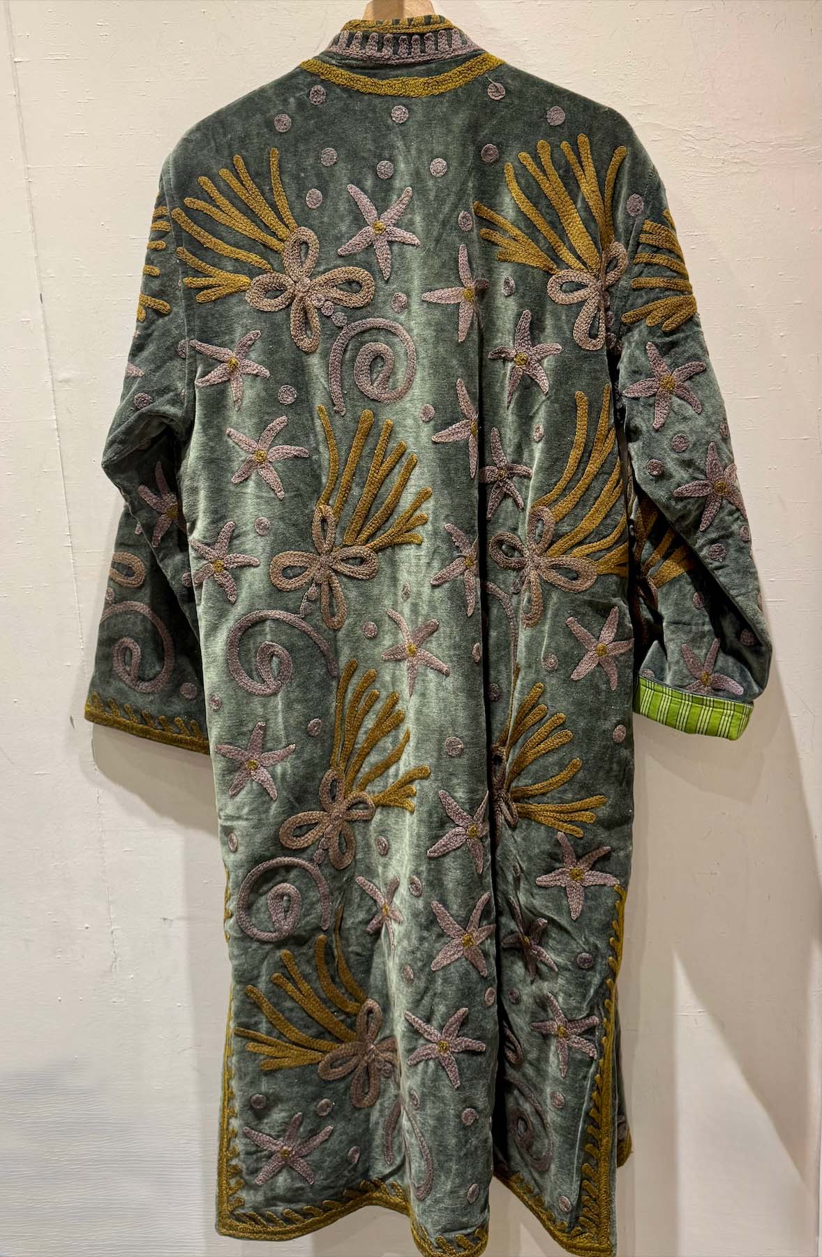 Giacca Lunga Ricamata