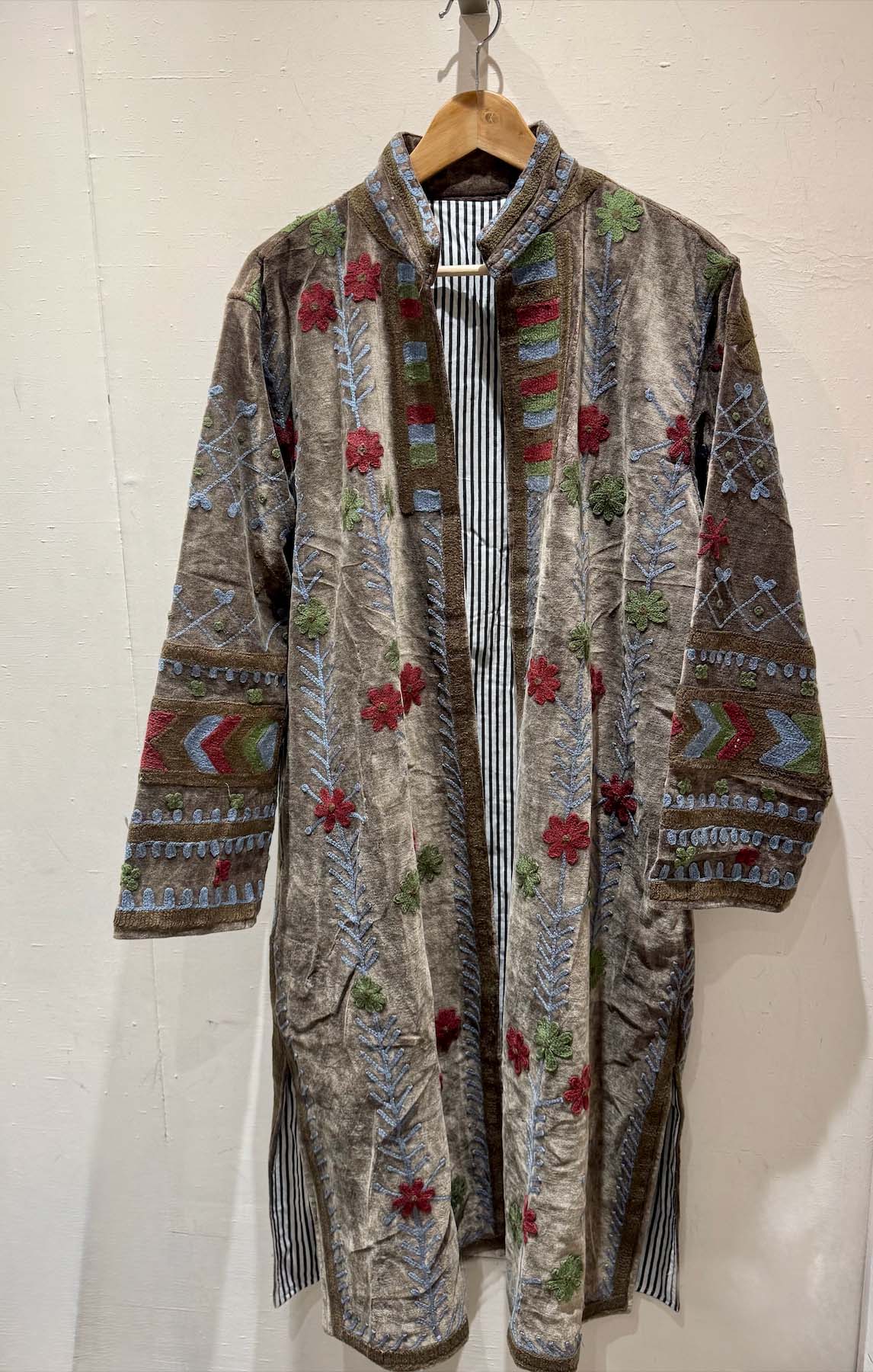 Giacca Lunga Ricamata