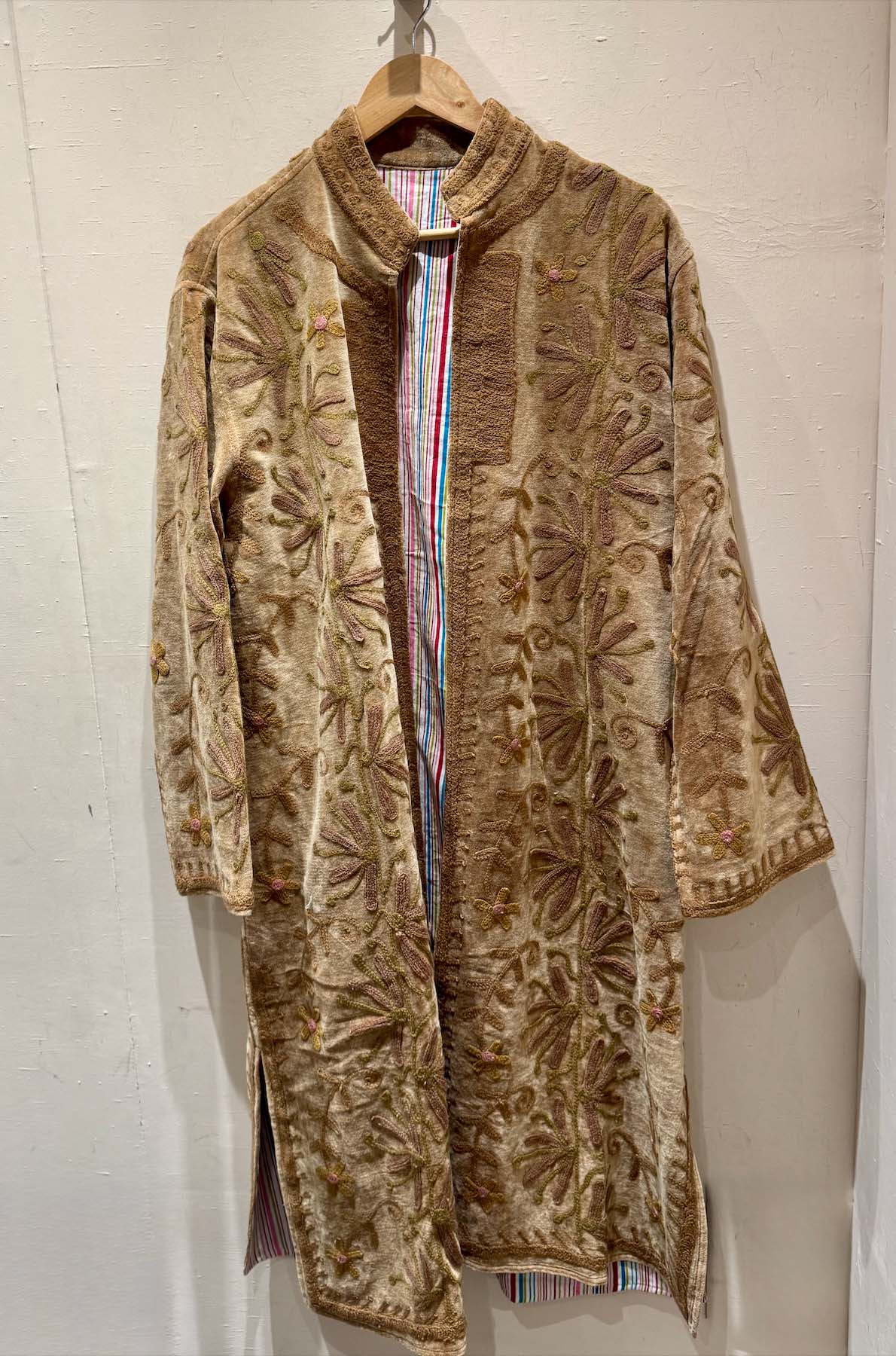 Giacca Lunga Ricamata