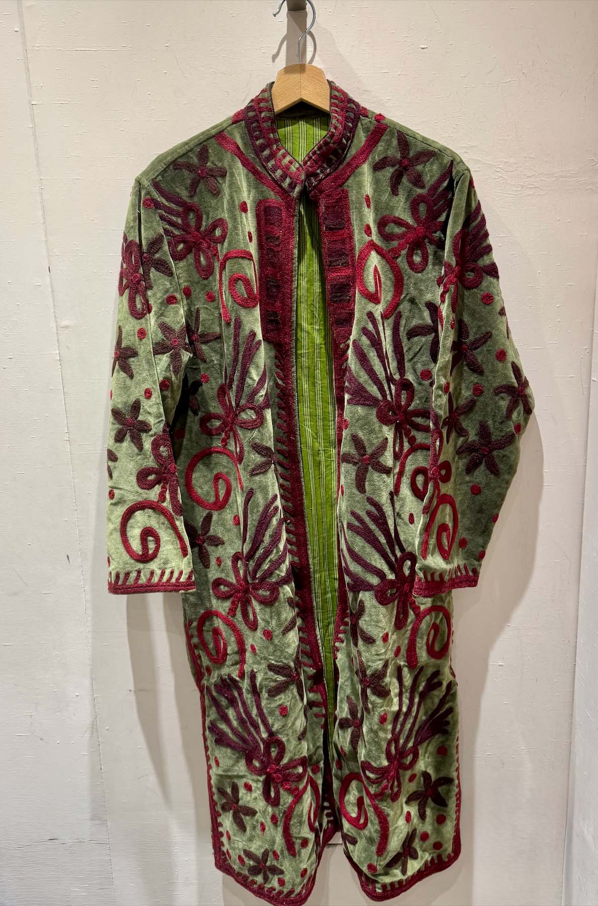 Giacca Lunga Ricamata