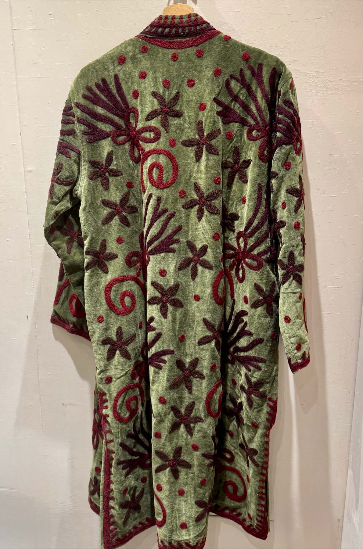 Giacca Lunga Ricamata