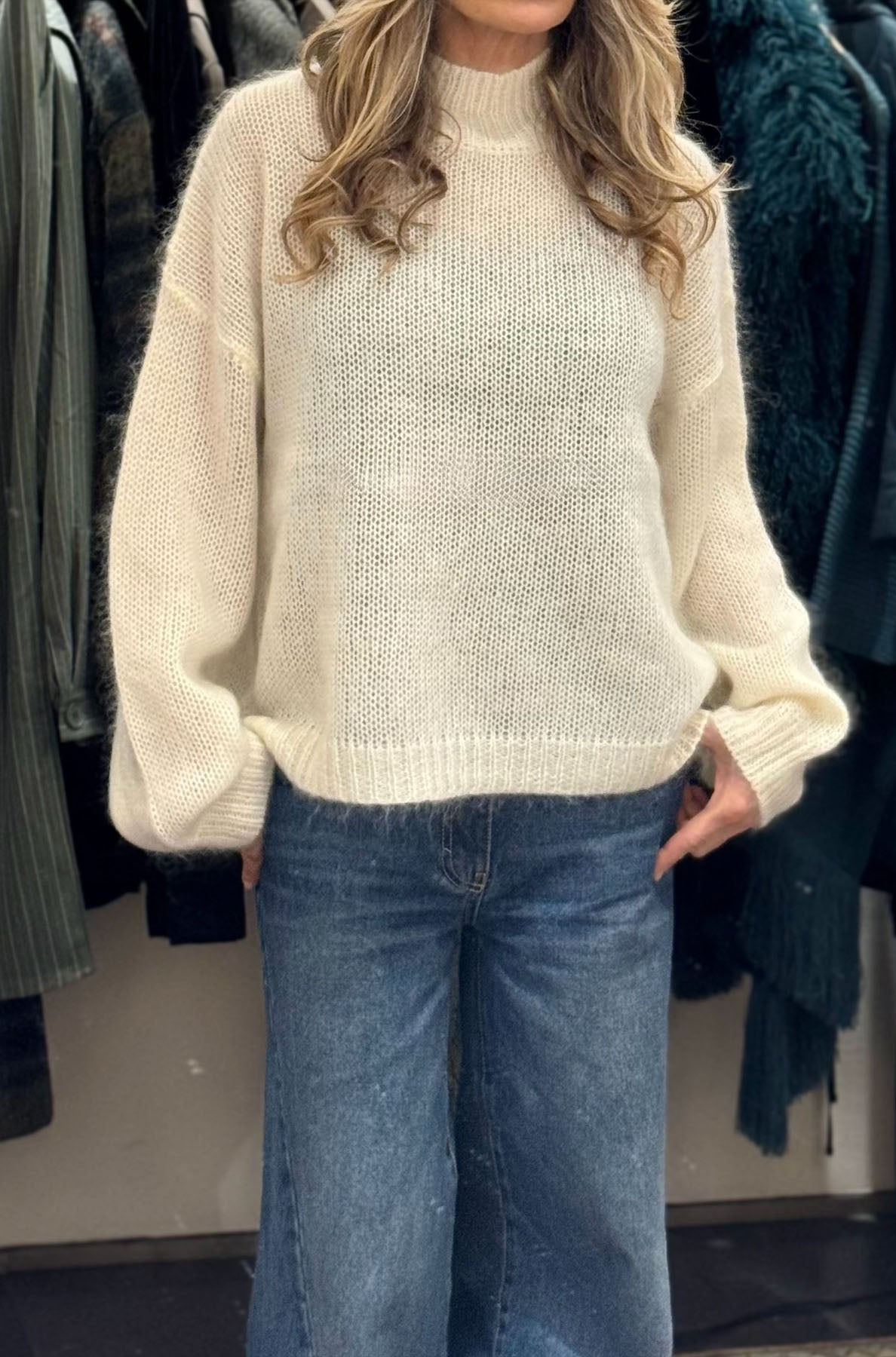 Maglione Morbido Mohair collo lupetto