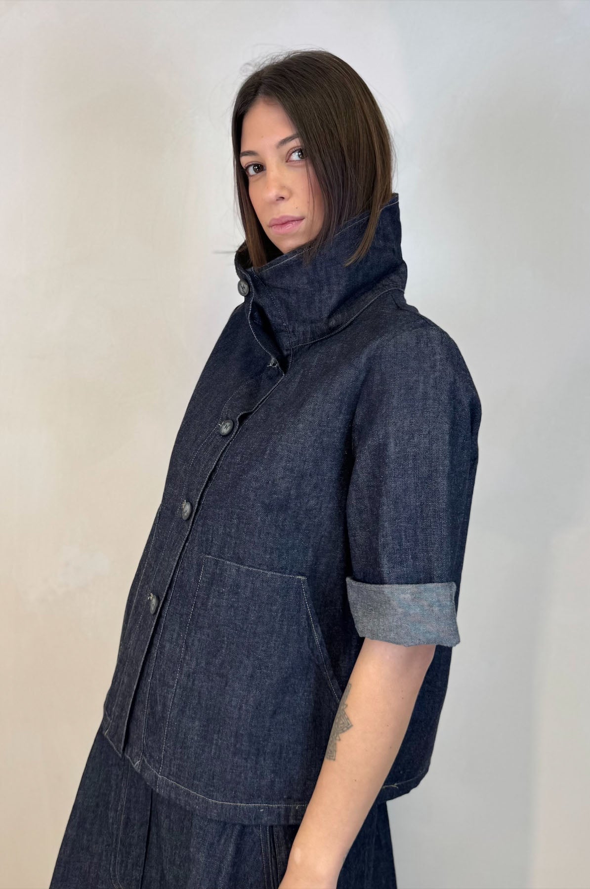 Giacca Camicia Jeans