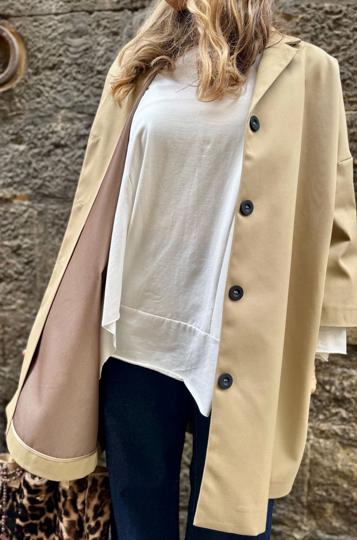 Giacca Kimono Impermeabile