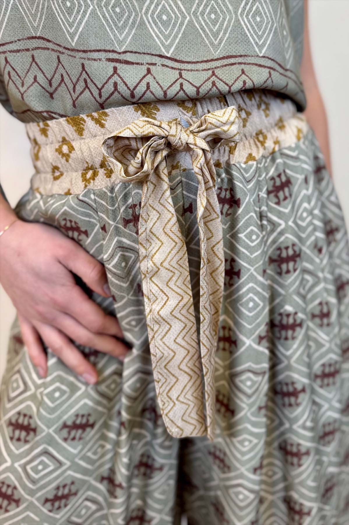 Pantalone Palazzo fantasia Geometrica Tribale