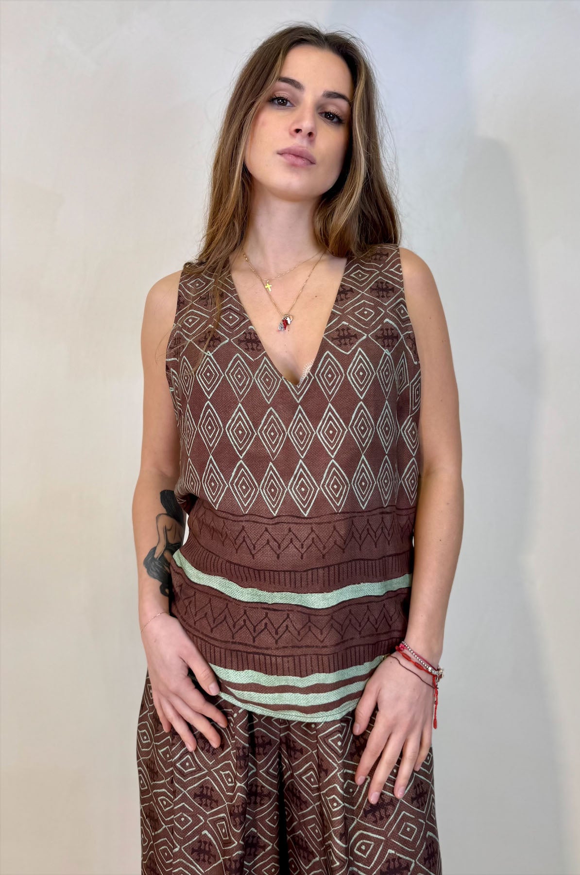 Canotta Fantasia Geometrica Tribale