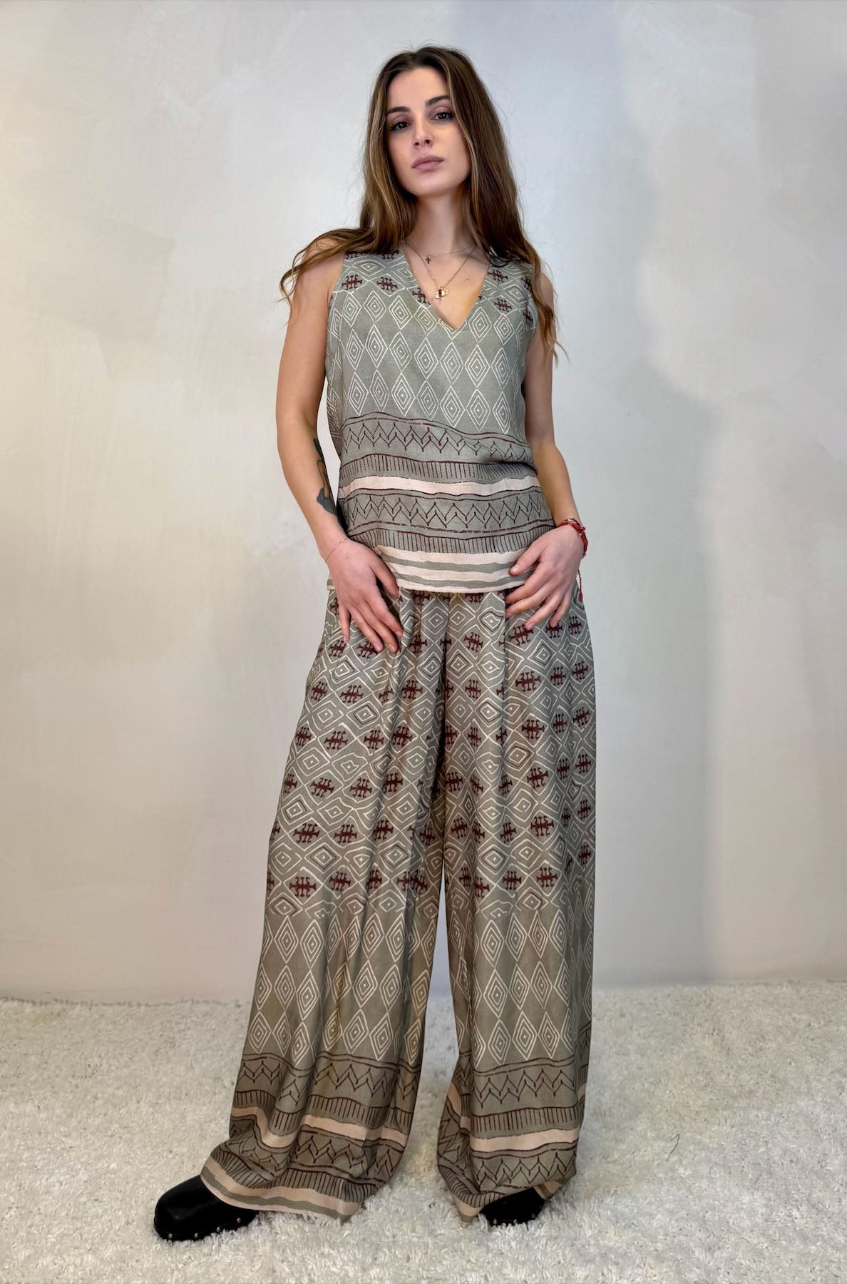 Canotta Fantasia Geometrica Tribale