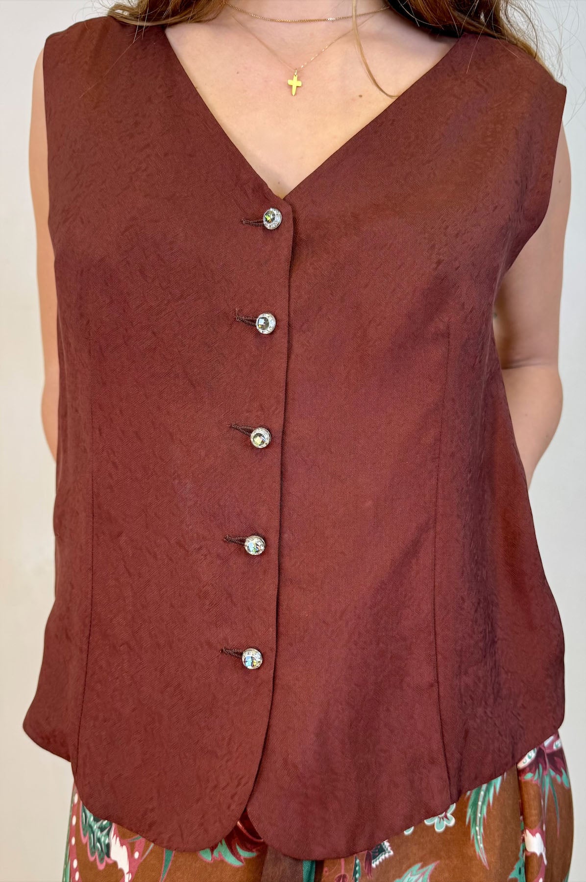 Canotta Gilet Tinta Unita