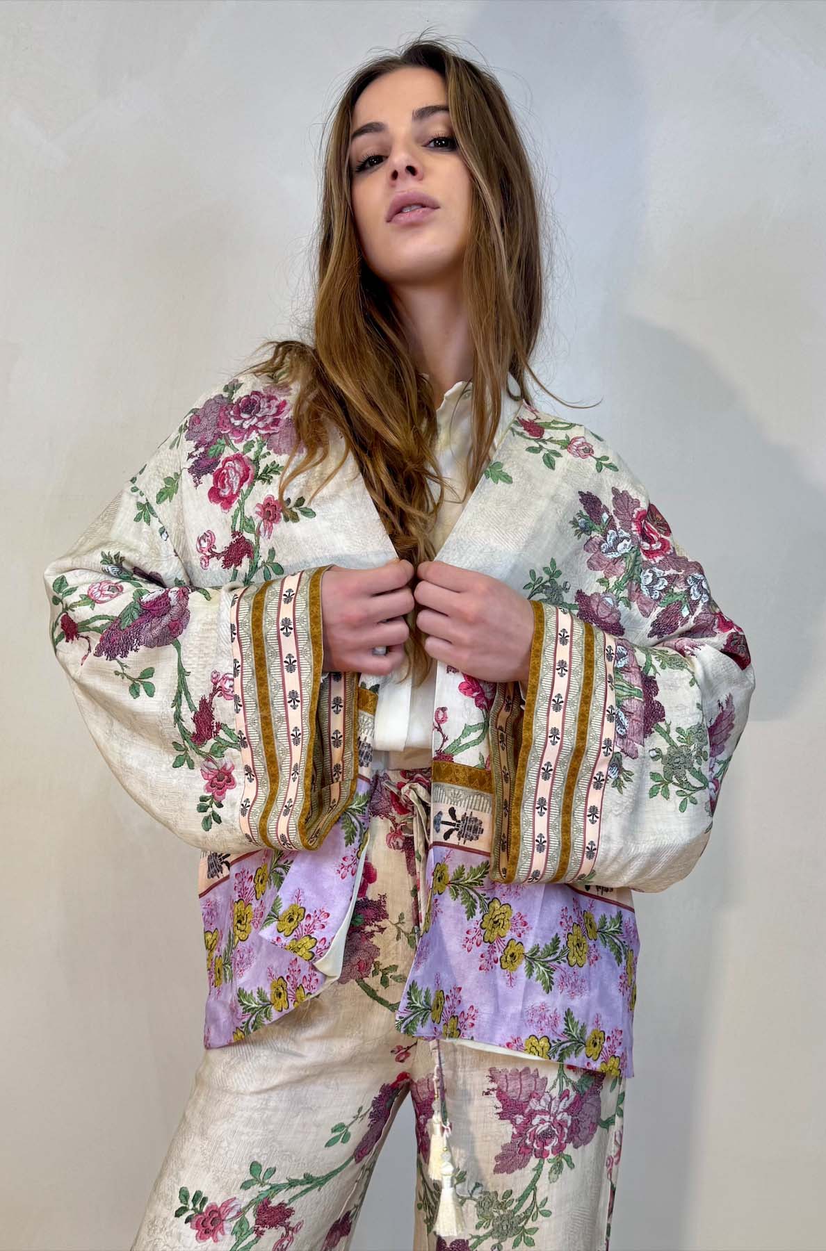 Giacca Kimono Peonie