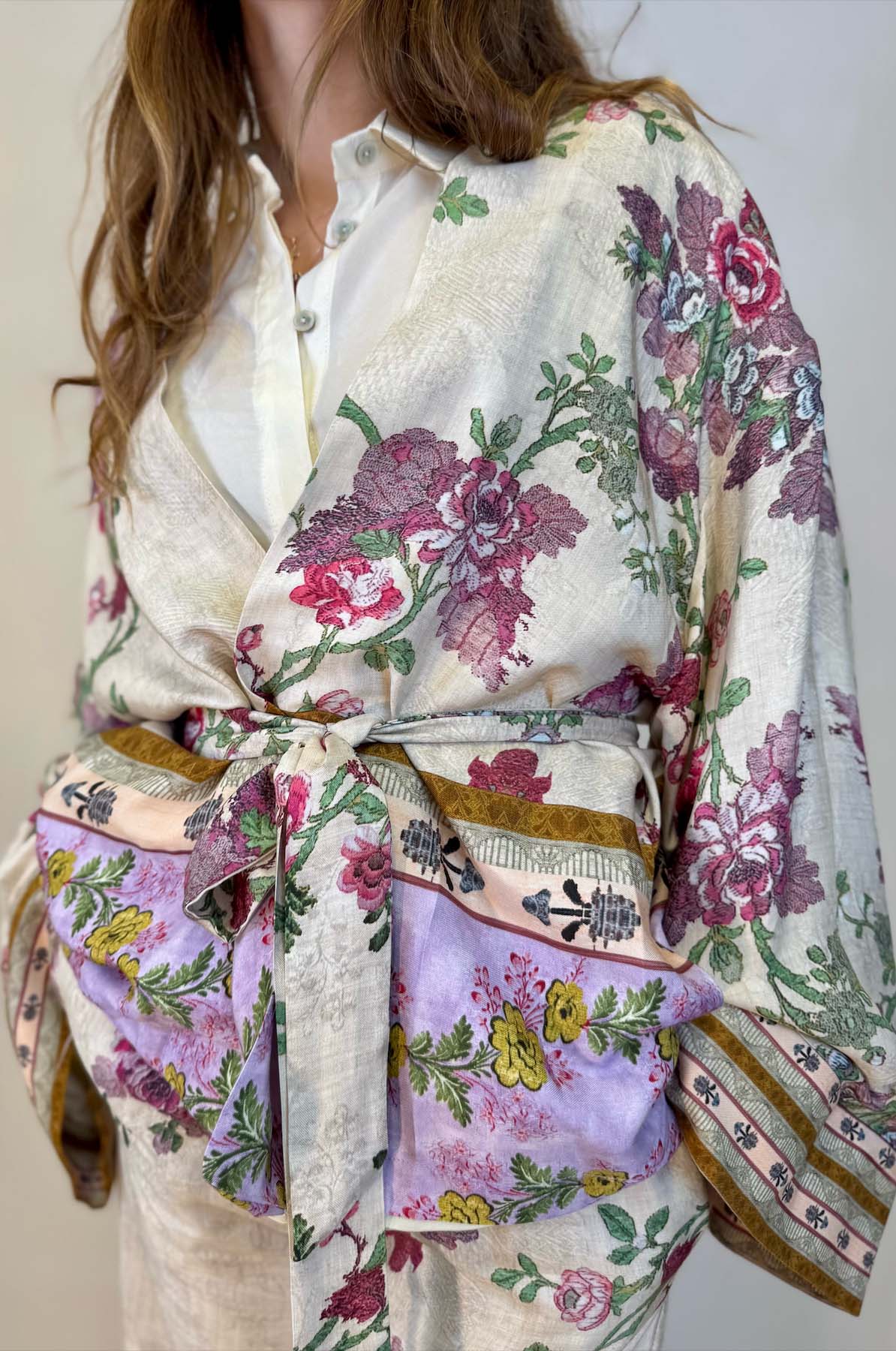 Giacca Kimono Peonie