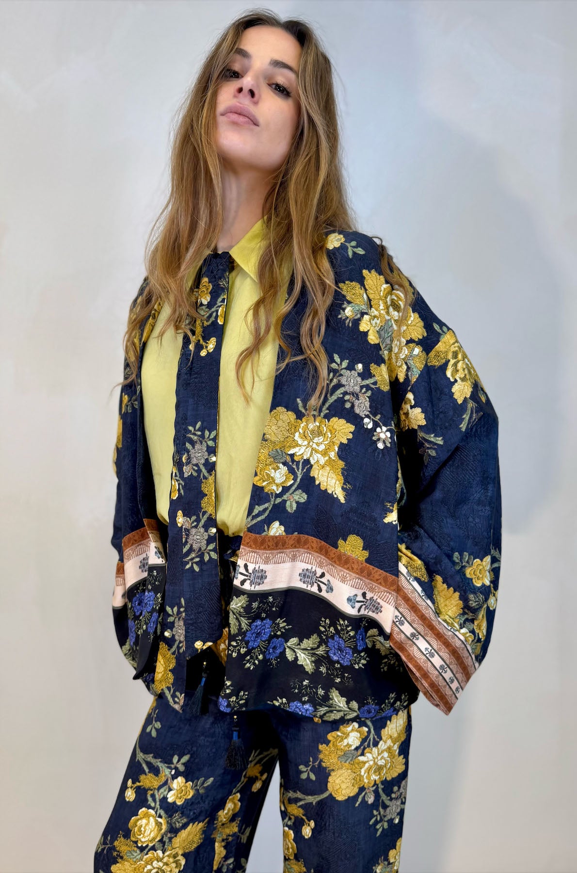Giacca Kimono Peonie